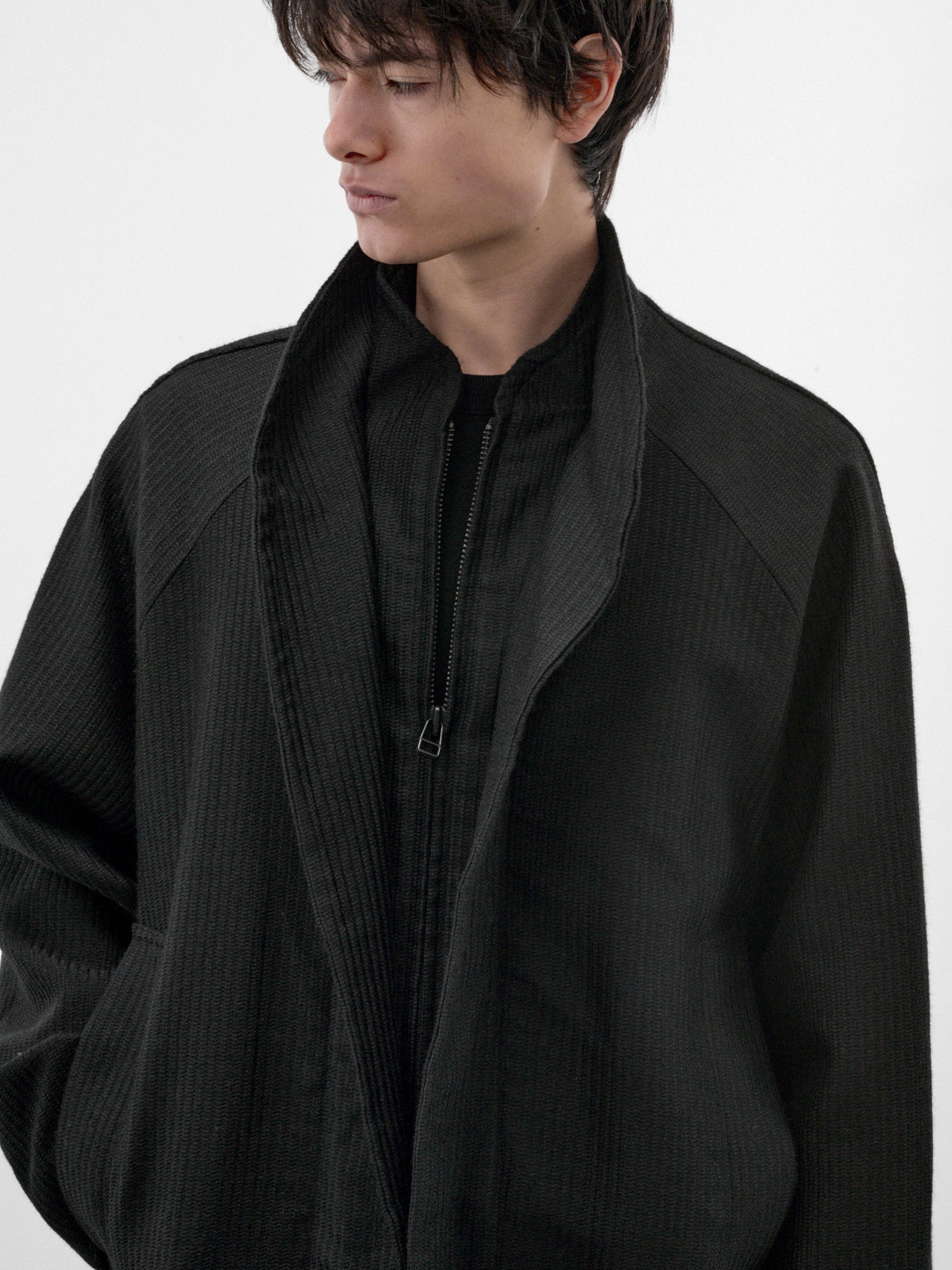 Lechner Black Wool-Alpaca Coat (OA-AW26-CT-102-01-BLACK)
