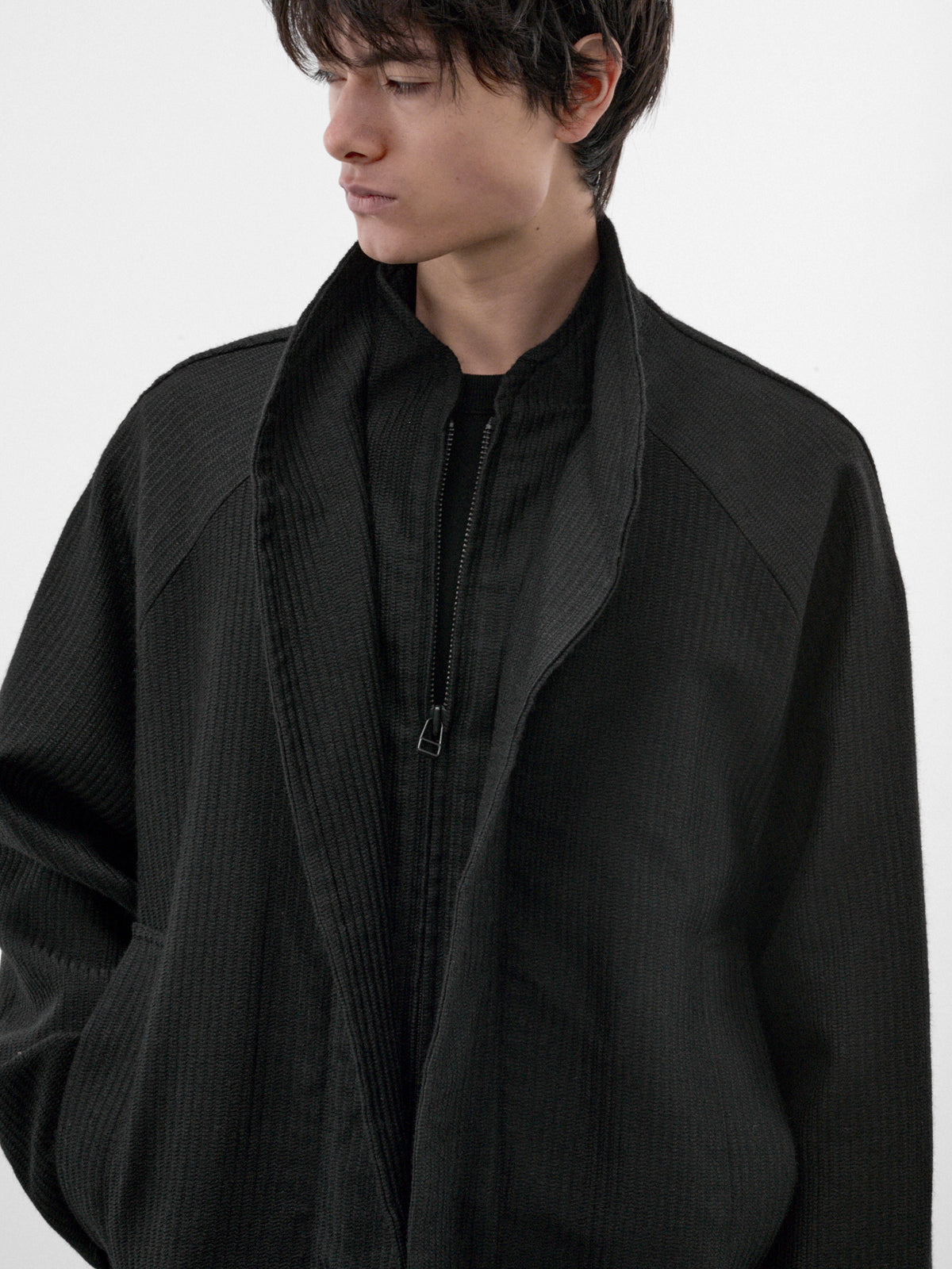 Lechner Black Wool-Alpaca Coat (OA-AW26-CT-102-01-BLACK)