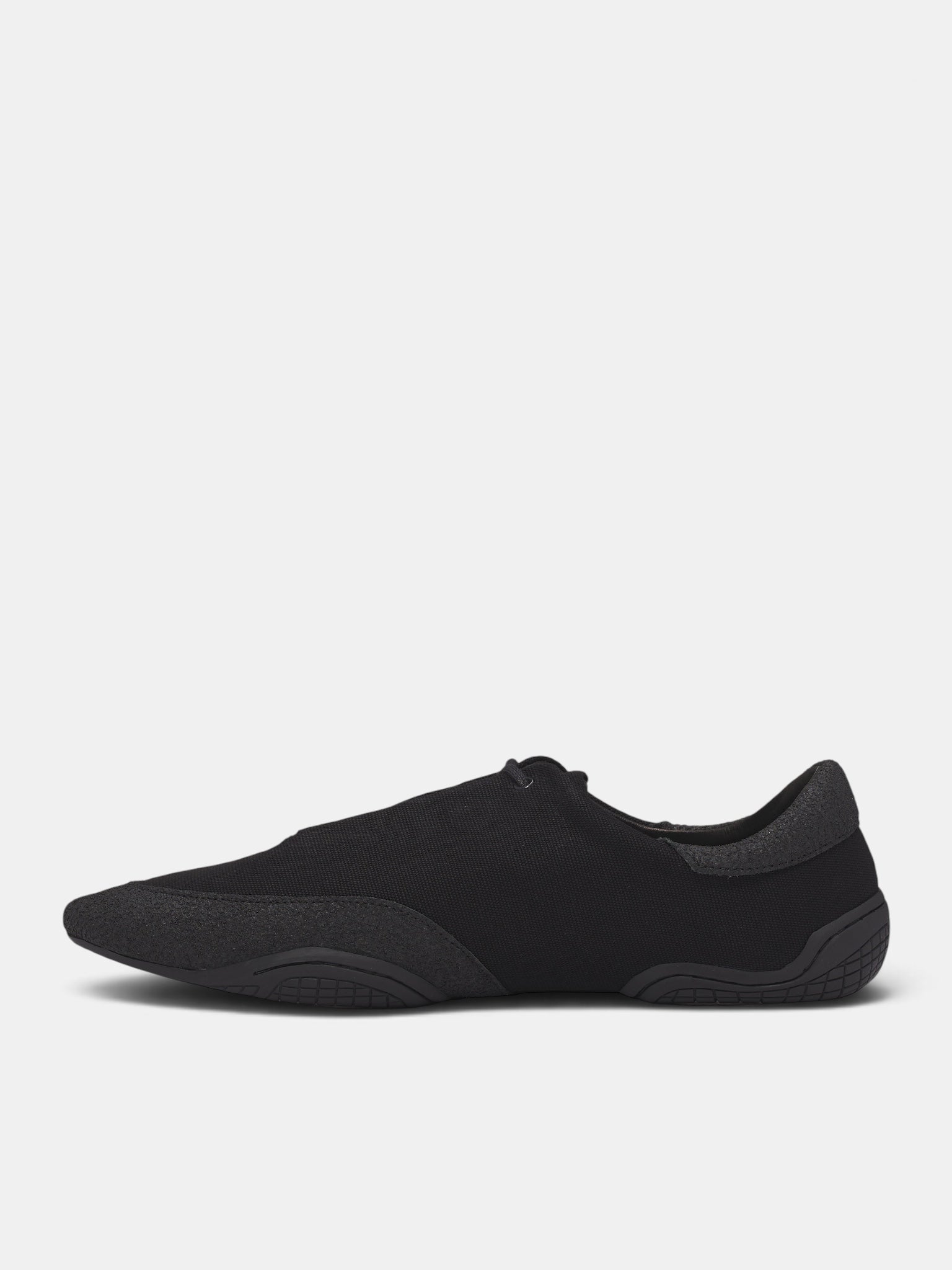 Black Canvas Noxis Low Sneakers (OA-AW26-SHO-102-03-BLACK)