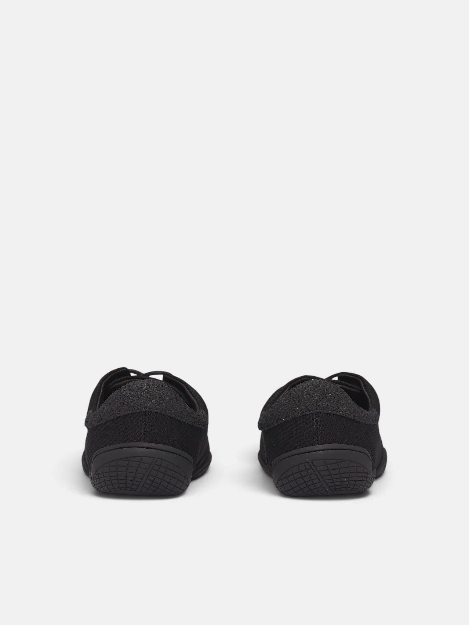 Black Canvas Noxis Low Sneakers (OA-AW26-SHO-102-03-BLACK)