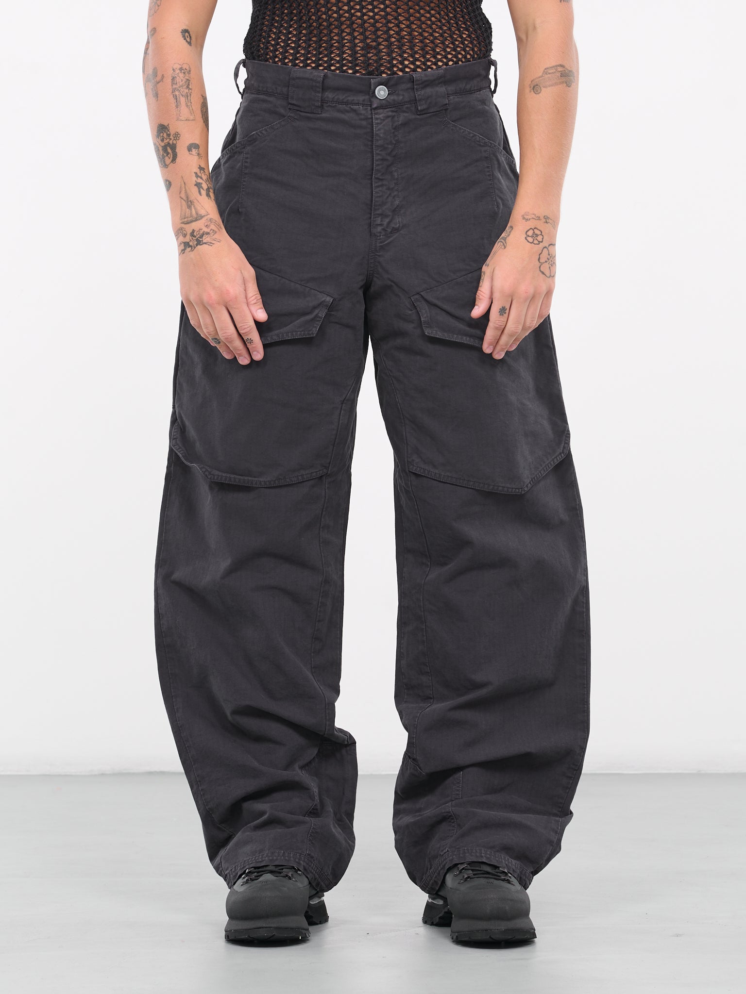 Wide Cargo Pants (OBJ00330802-ANGRY)