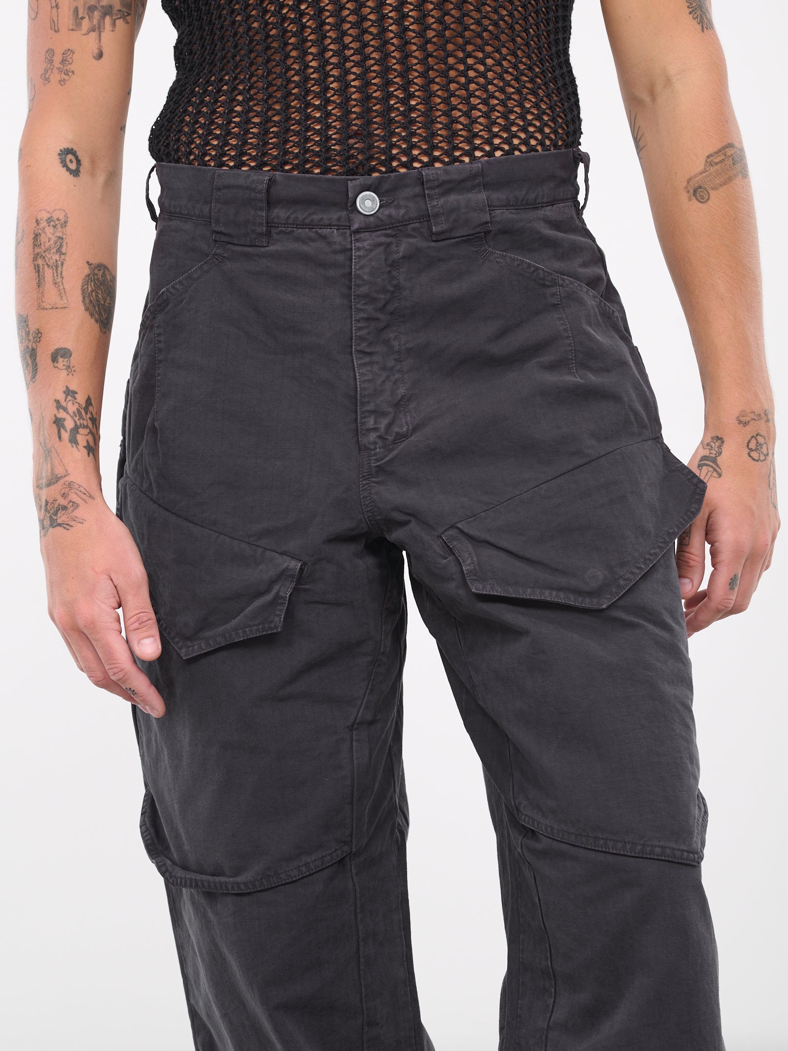 Wide Cargo Pants (OBJ00330802-ANGRY)