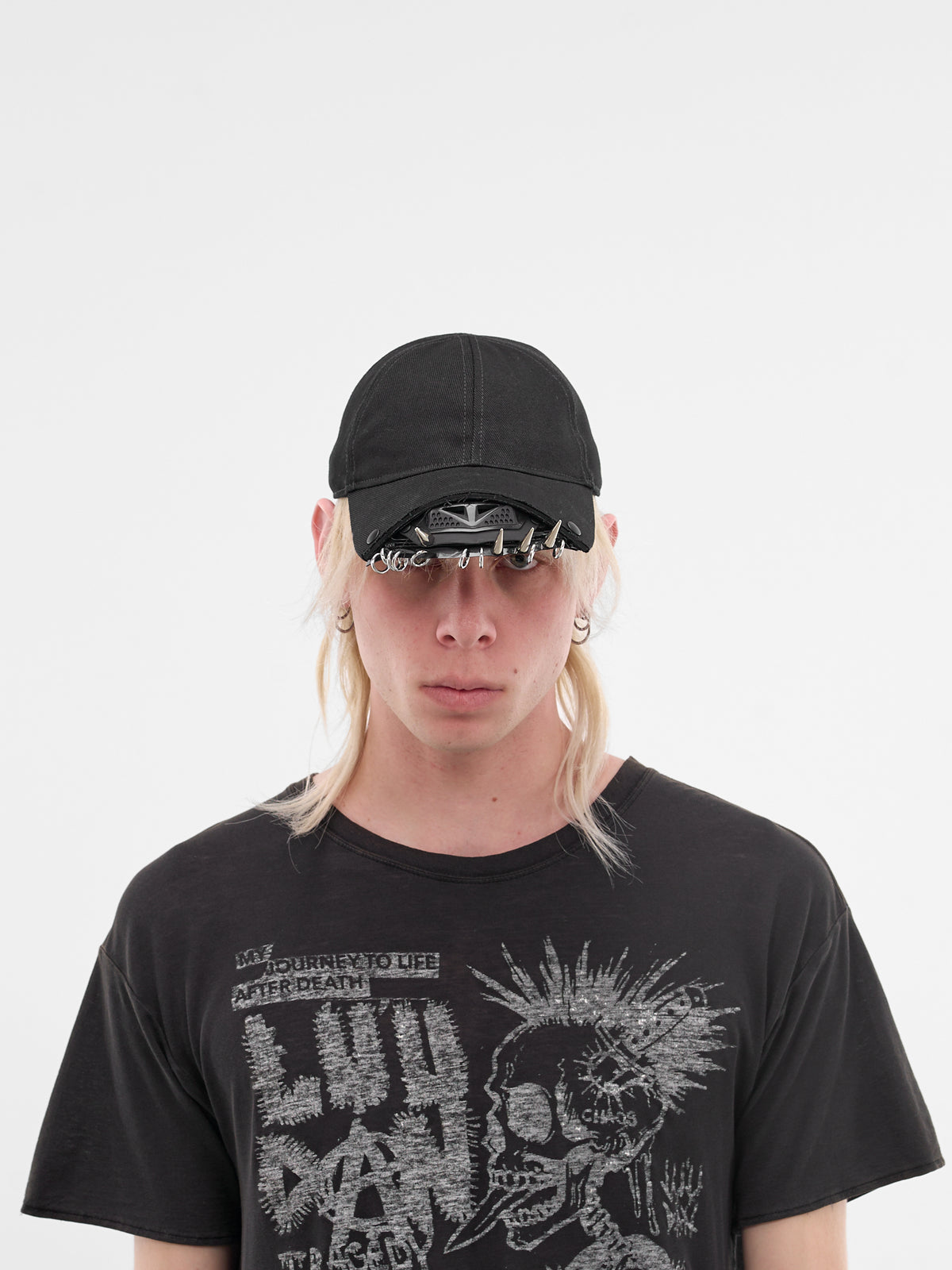 Object C52 Silver Studded Hat (OBJECT-C52-BLACK-SILVER-STUD)