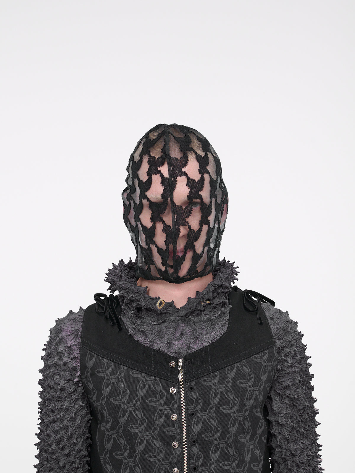 Jacquard Knit Mask (OJ1123-BLACK)
