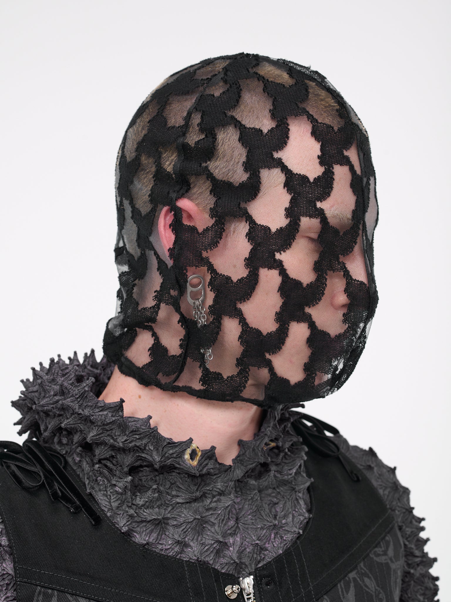 Jacquard Knit Mask (OJ1123-BLACK)