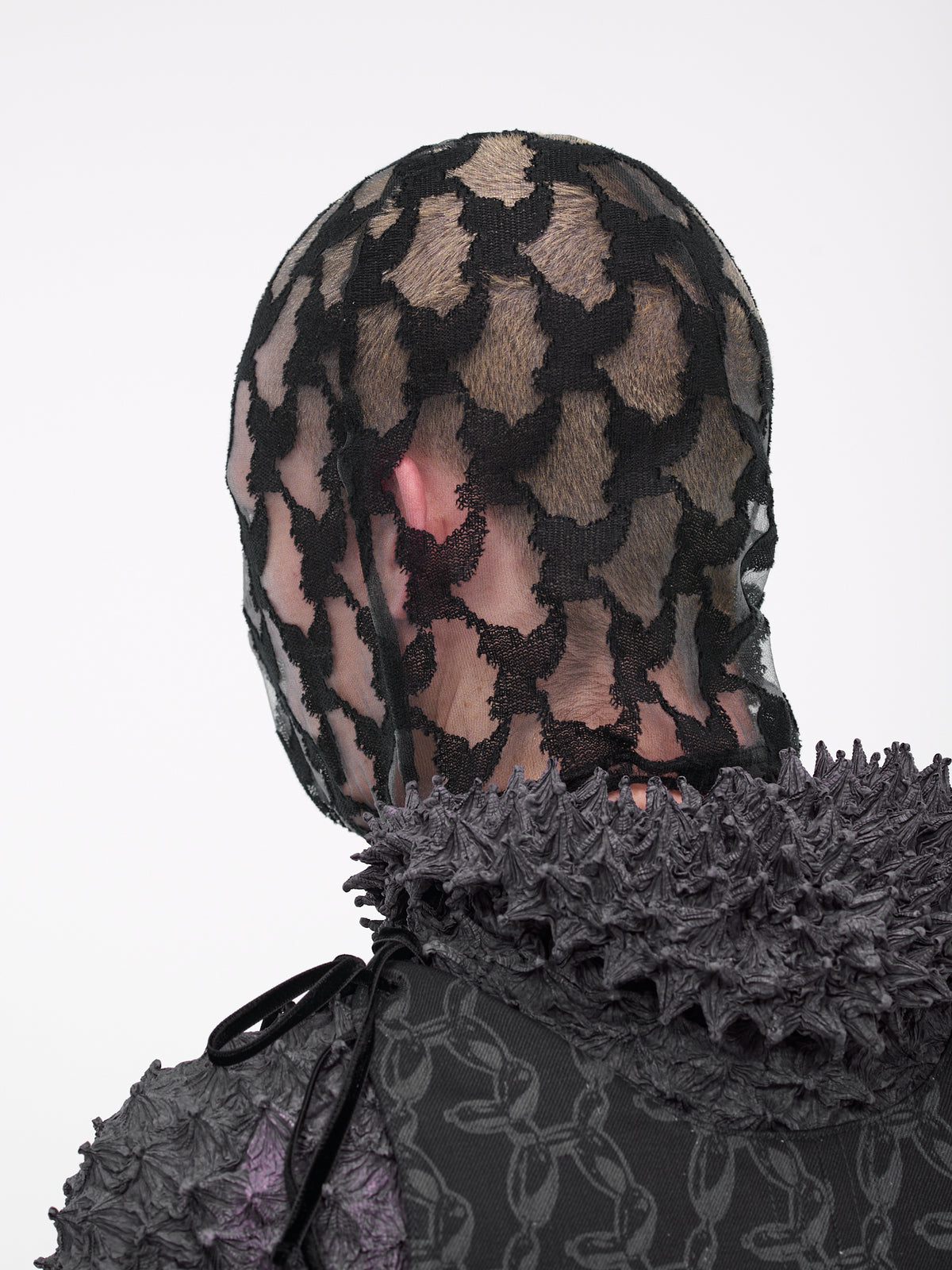 Jacquard Knit Mask (OJ1123-BLACK)