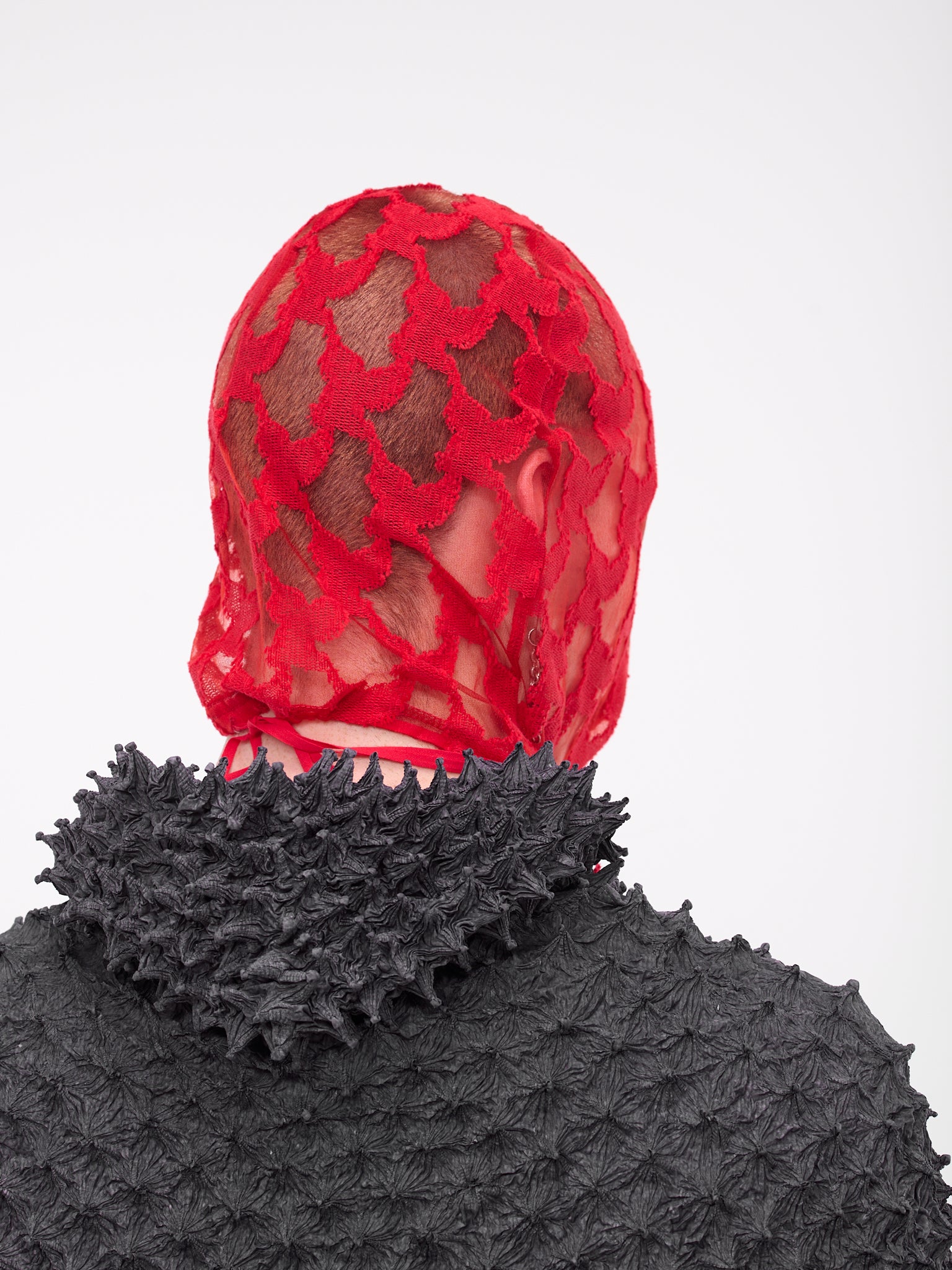 Jacquard Knit Mask (OJ1123-RED)