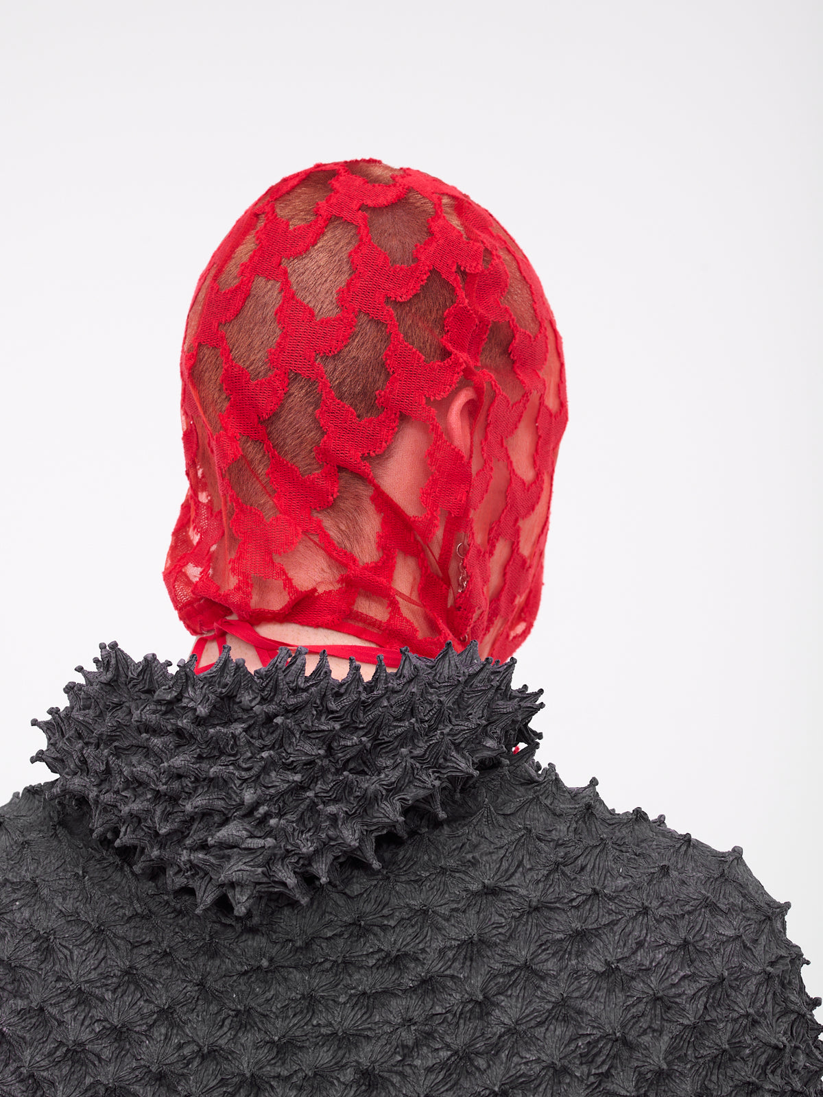 Jacquard Knit Mask (OJ1123-RED)