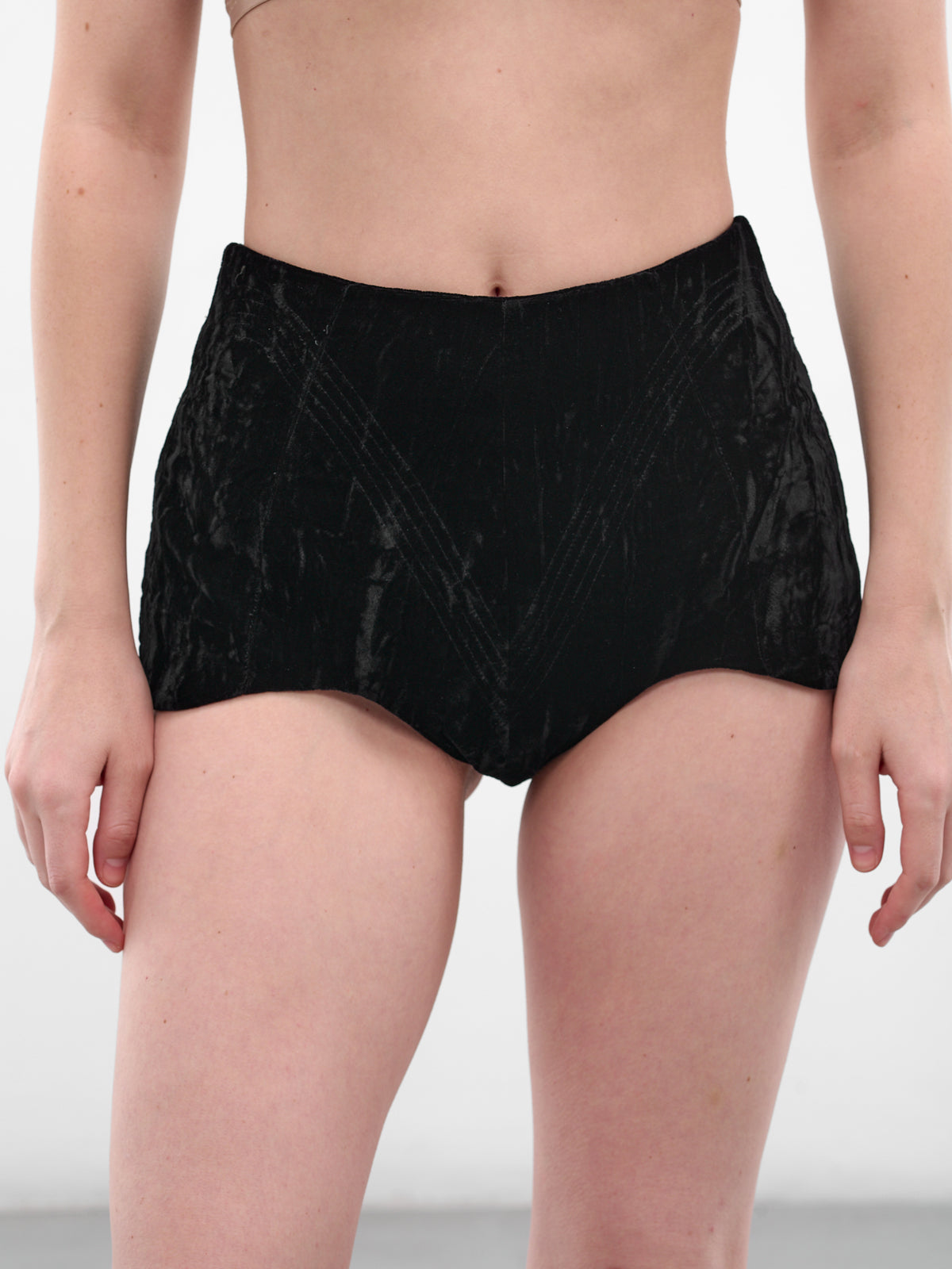 Black Old Waves Micro Shorts (OLD-WAVES-SHORTS-BLACK)