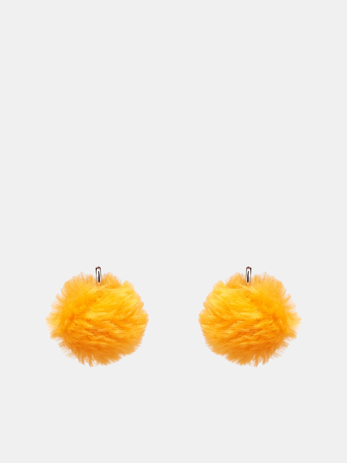 Fluffy Pom-Pom Earrings (ORMV0491A0-P6644-00R35-ORANGE)