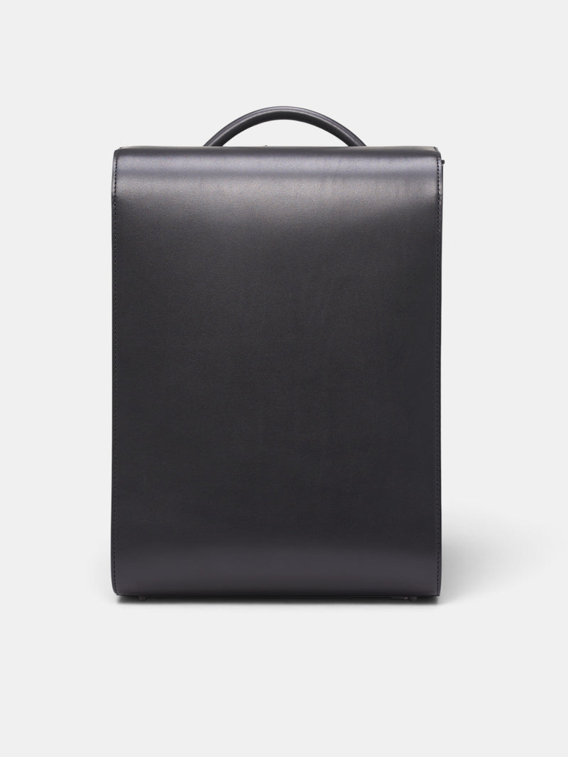 Black Steerhide Otona Randsel Backpack (OTONA-RANDSEL-MAGNET-BLACK)