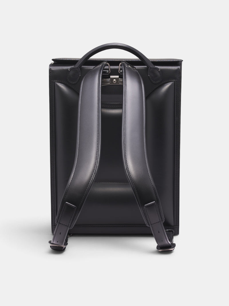 Black Steerhide Otona Randsel Backpack (OTONA-RANDSEL-MAGNET-BLACK)