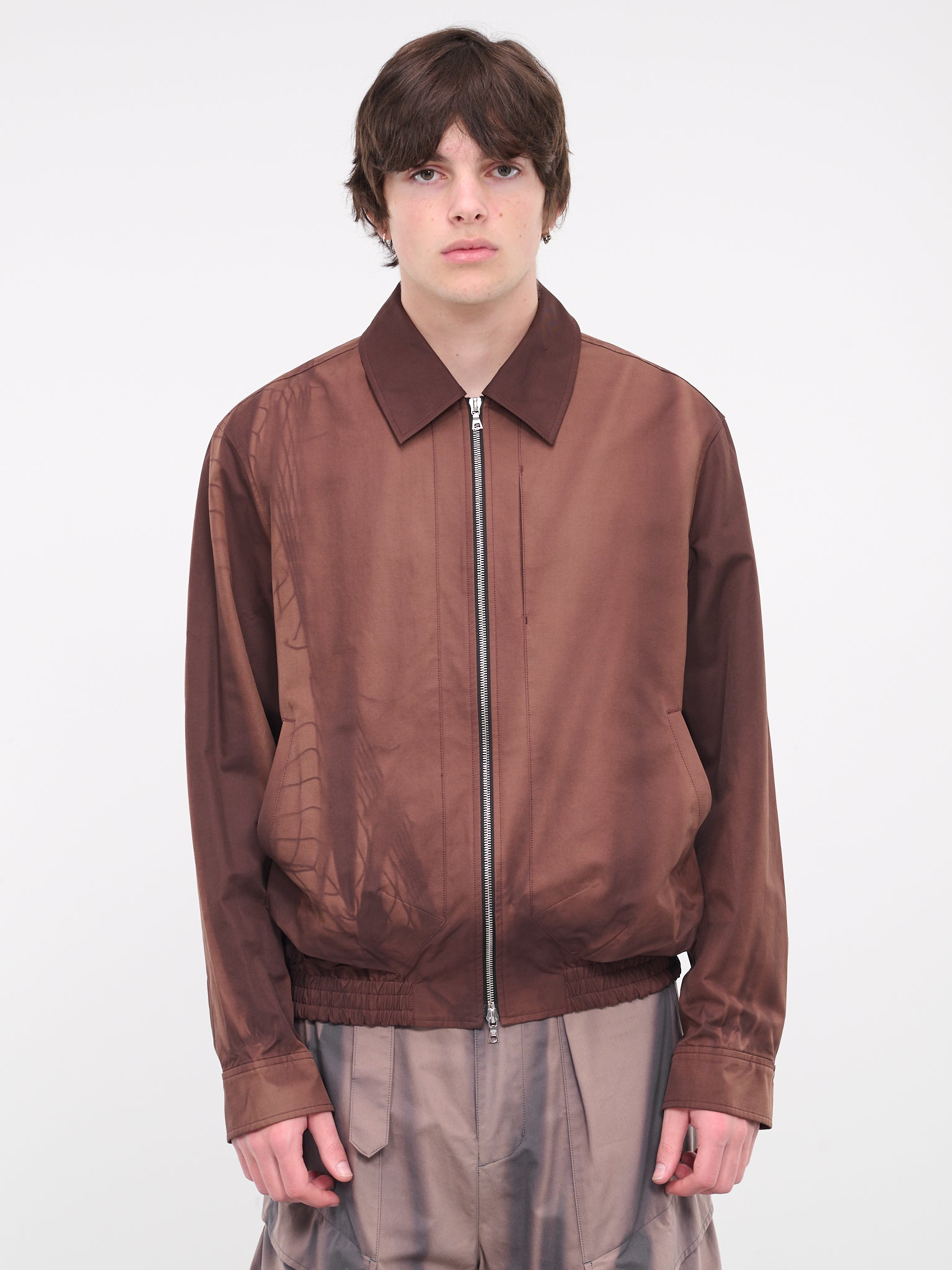 Sun-Bleached Darted Blouson (OU10-BROWN)