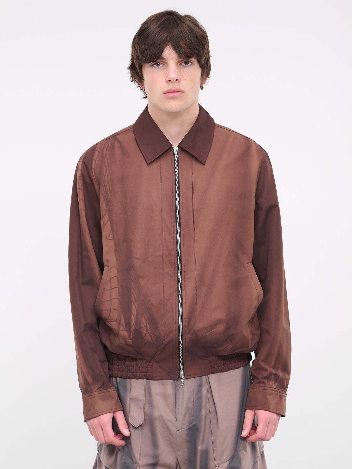 Sun-Bleached Darted Blouson (OU10-BROWN)