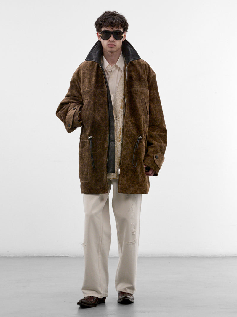 Havana Brown Nubuck Parka (OUM00175AC08C07-BROWN)