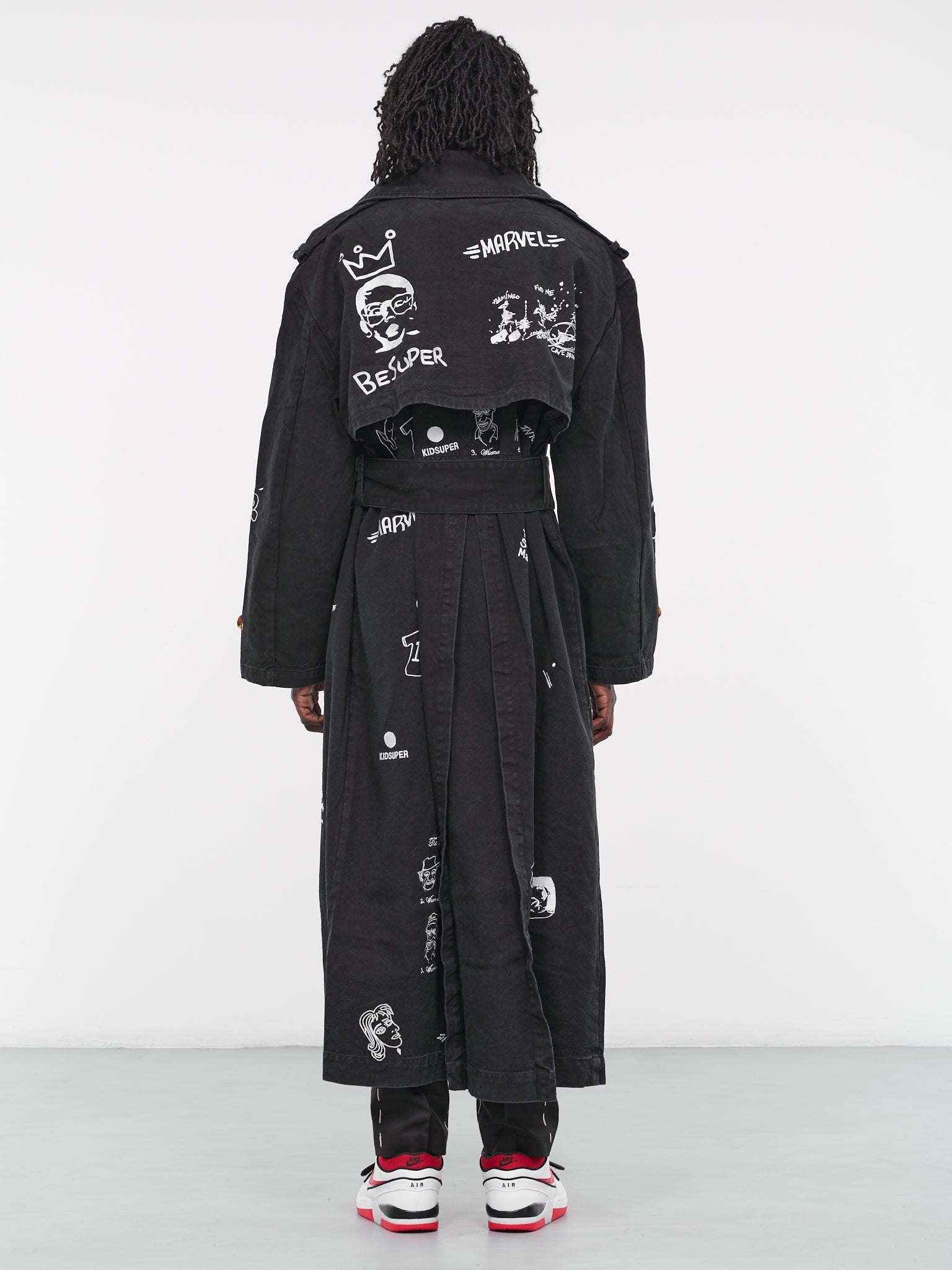 Embroidered Trench Coat (OW-15-BLACK)