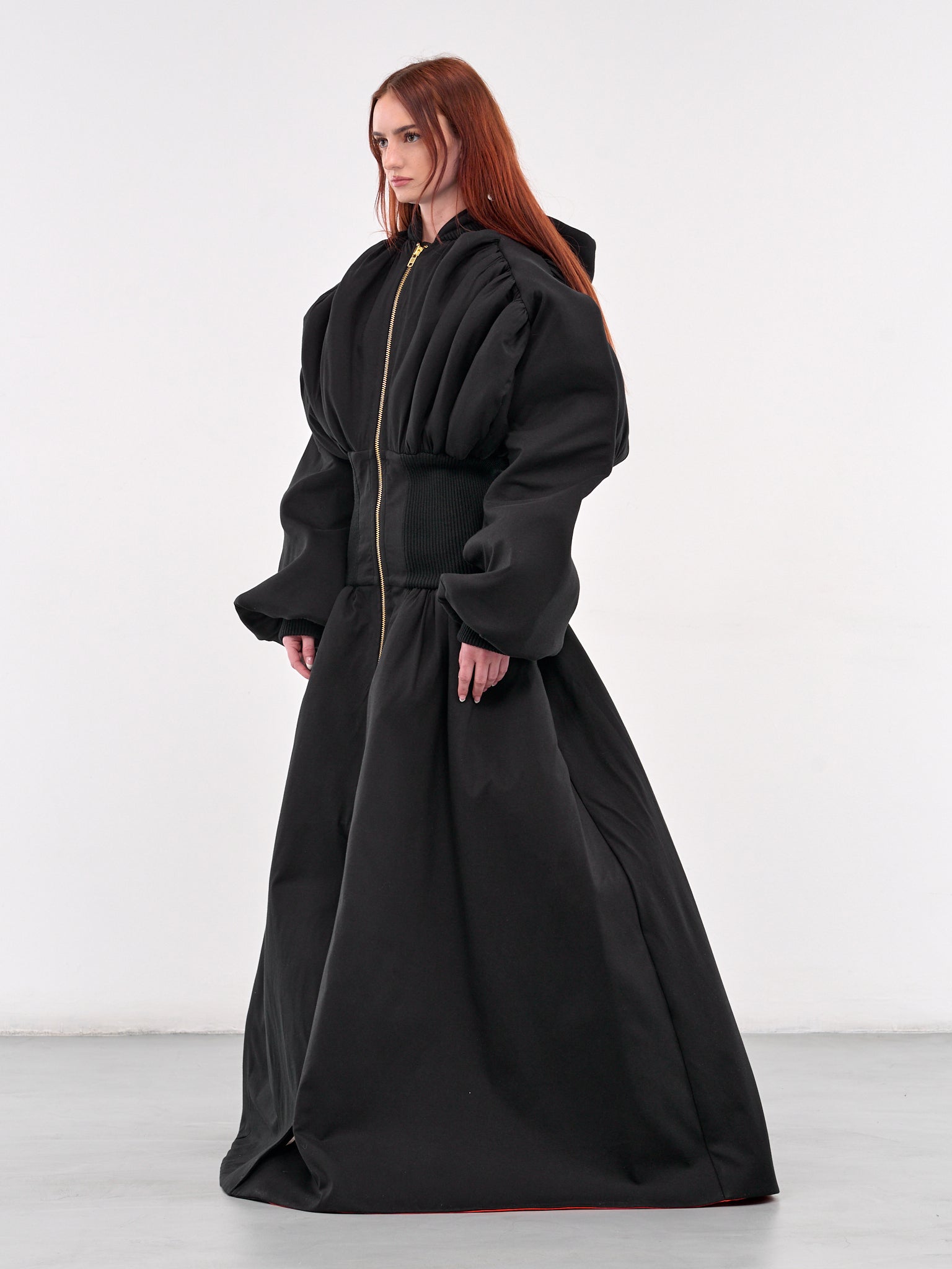 Bomber Jacket Gown (OW01585-0015-BLACK)