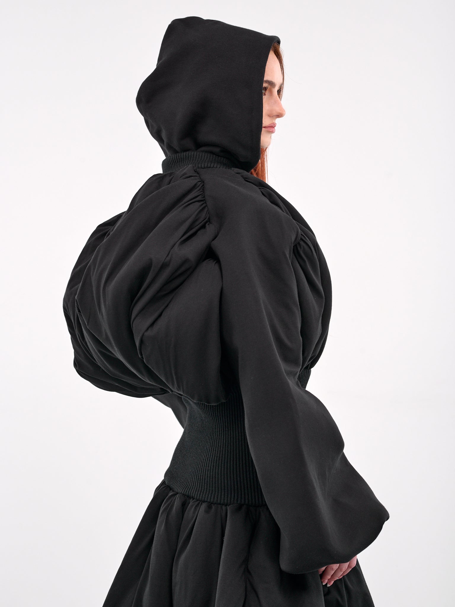 Bomber Jacket Gown (OW01585-0015-BLACK)