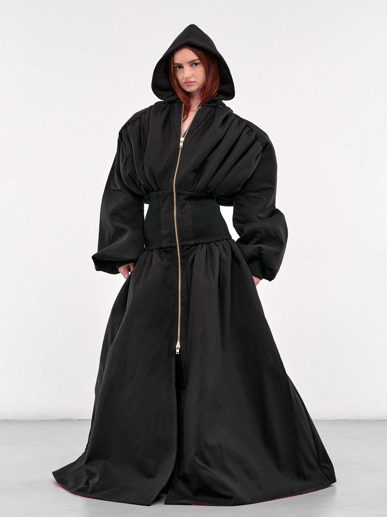 Bomber Jacket Gown (OW01585-0015-BLACK)