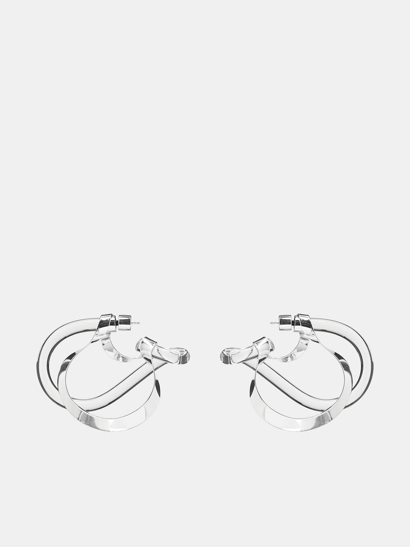 Wave Hoops (P00021-WAVE-SILVER)