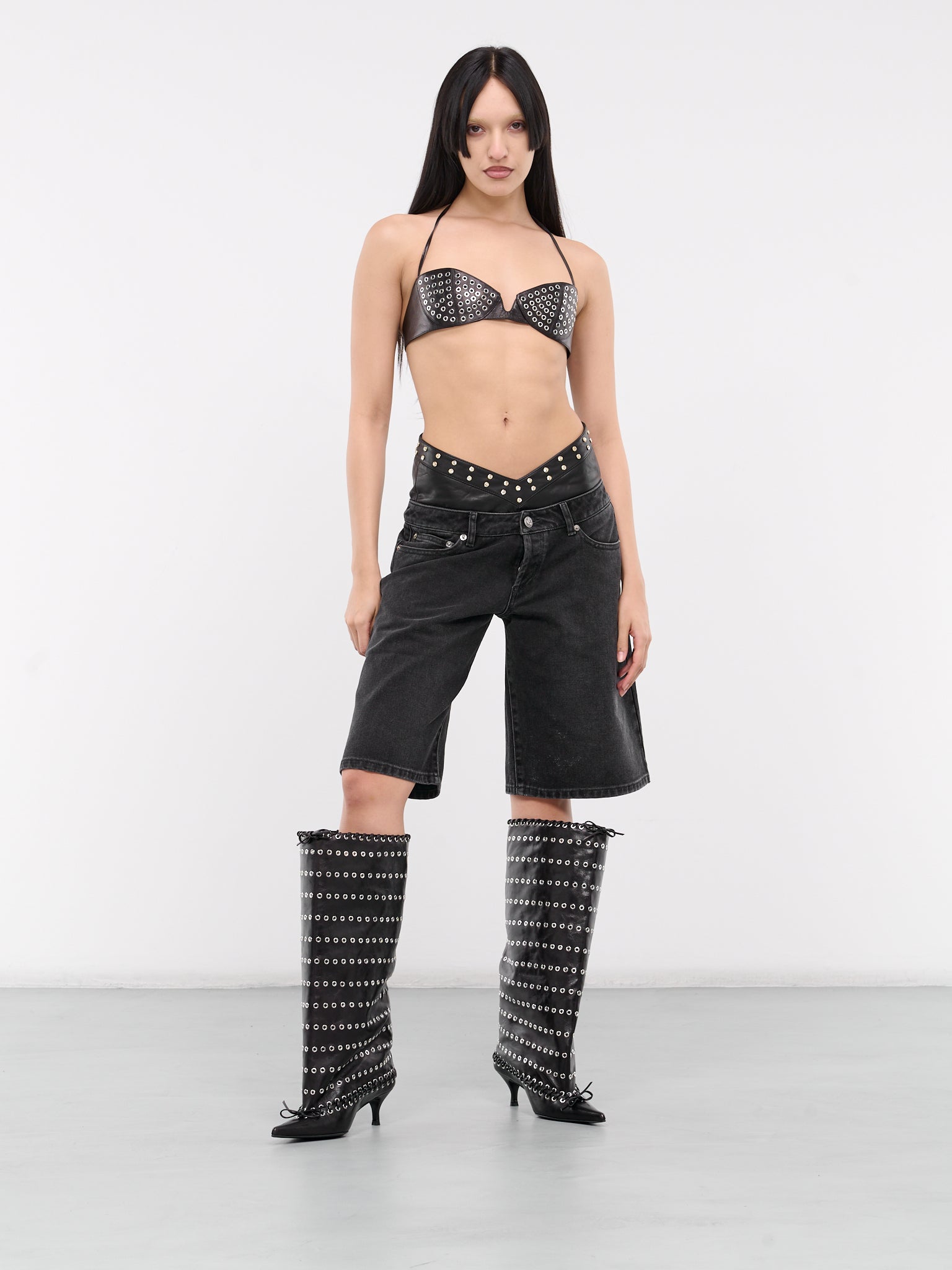 All In H.Lorenzo Level Knee Boots SH01 NAPPA BLACK 41 Black