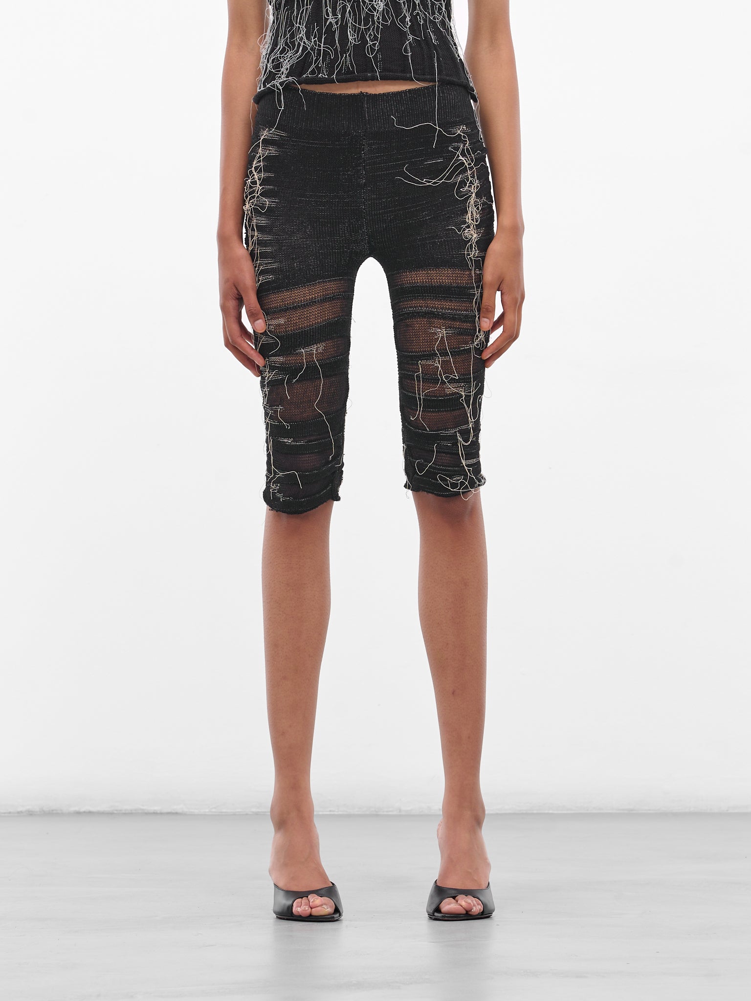 KRYSTAL PANIAGUA Knit Capri Pants | H.Lorenzo - front
