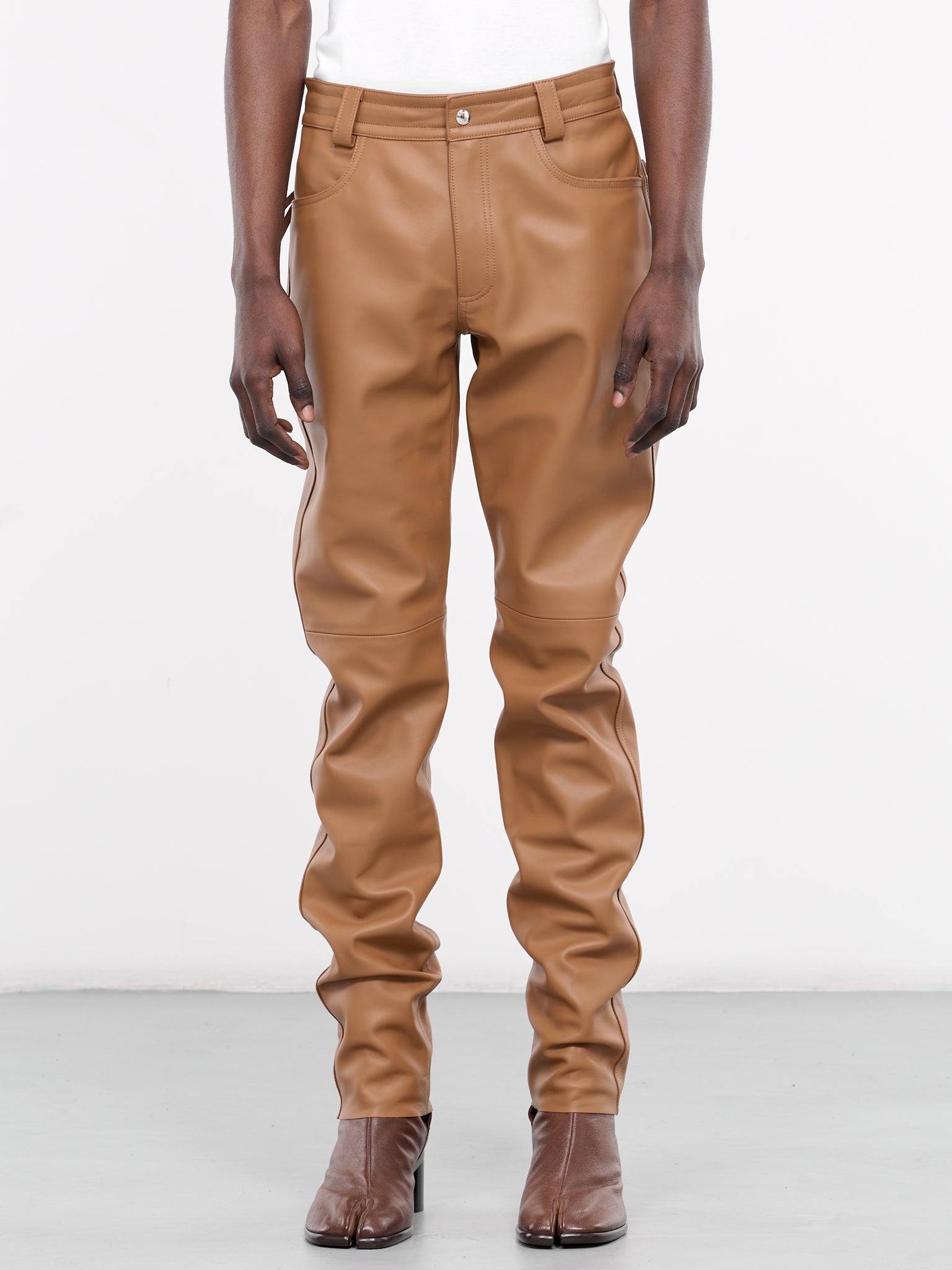 Leather Pants (P021-L005-COGNAC)