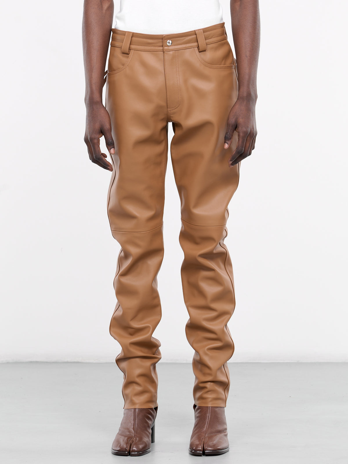 Leather Pants (P021-L005-COGNAC)