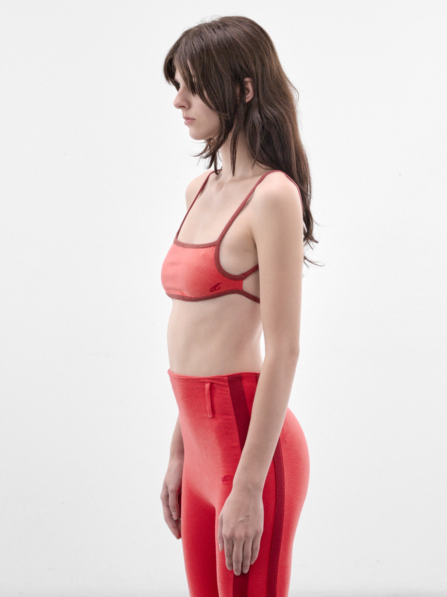 Red Sling Bra Top (P03-01-001FR-FIRE-RED)