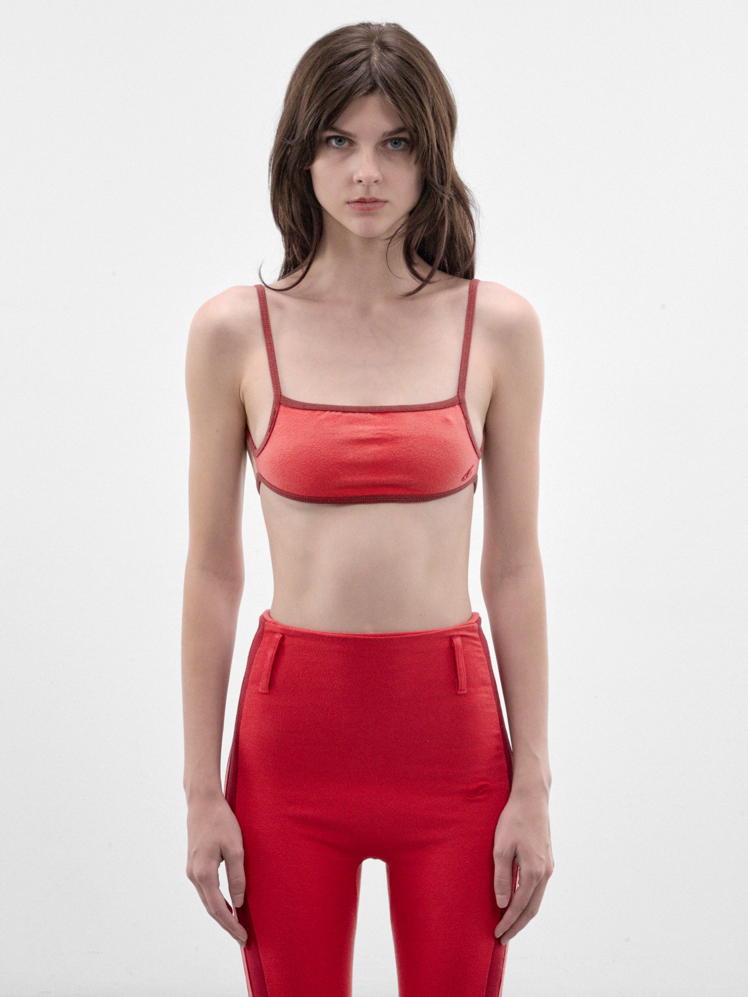Red Sling Bra Top (P03-01-001FR-FIRE-RED)