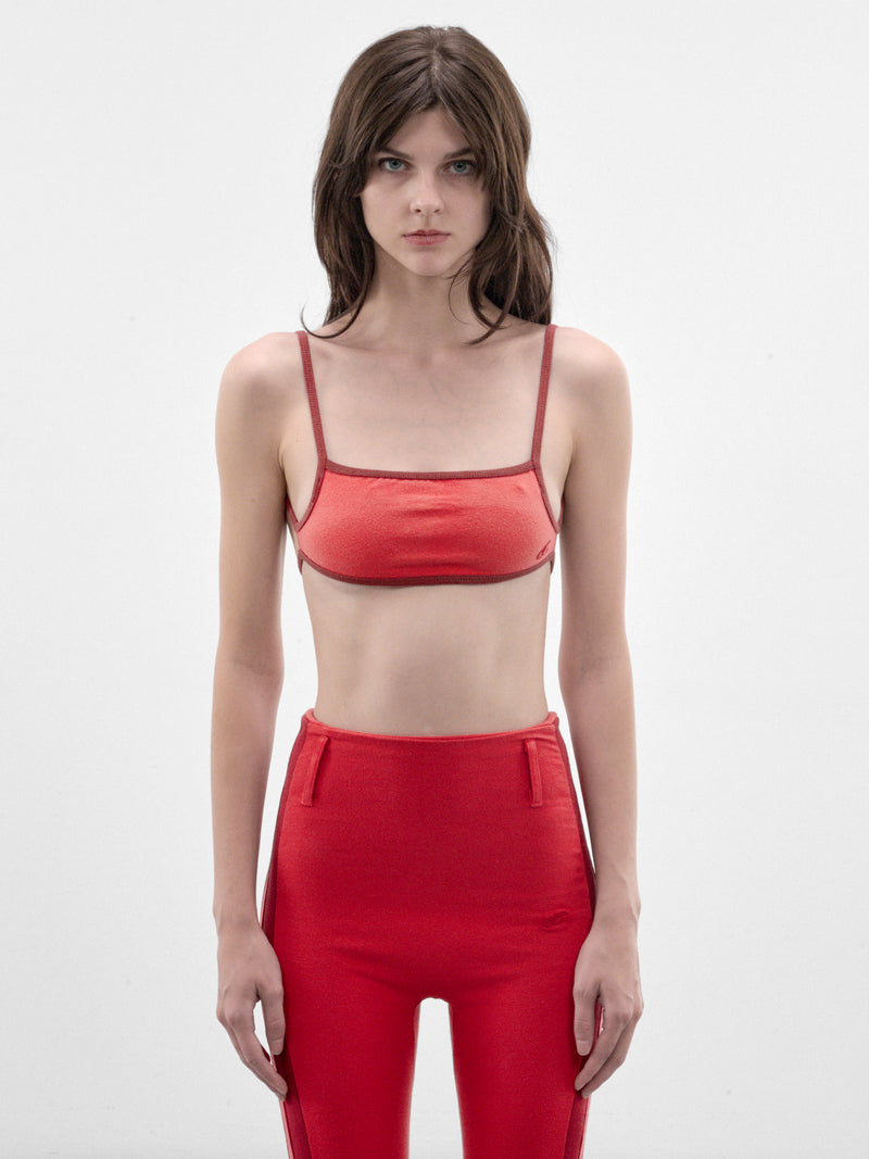 Red Sling Bra Top (P03-01-001FR-FIRE-RED)
