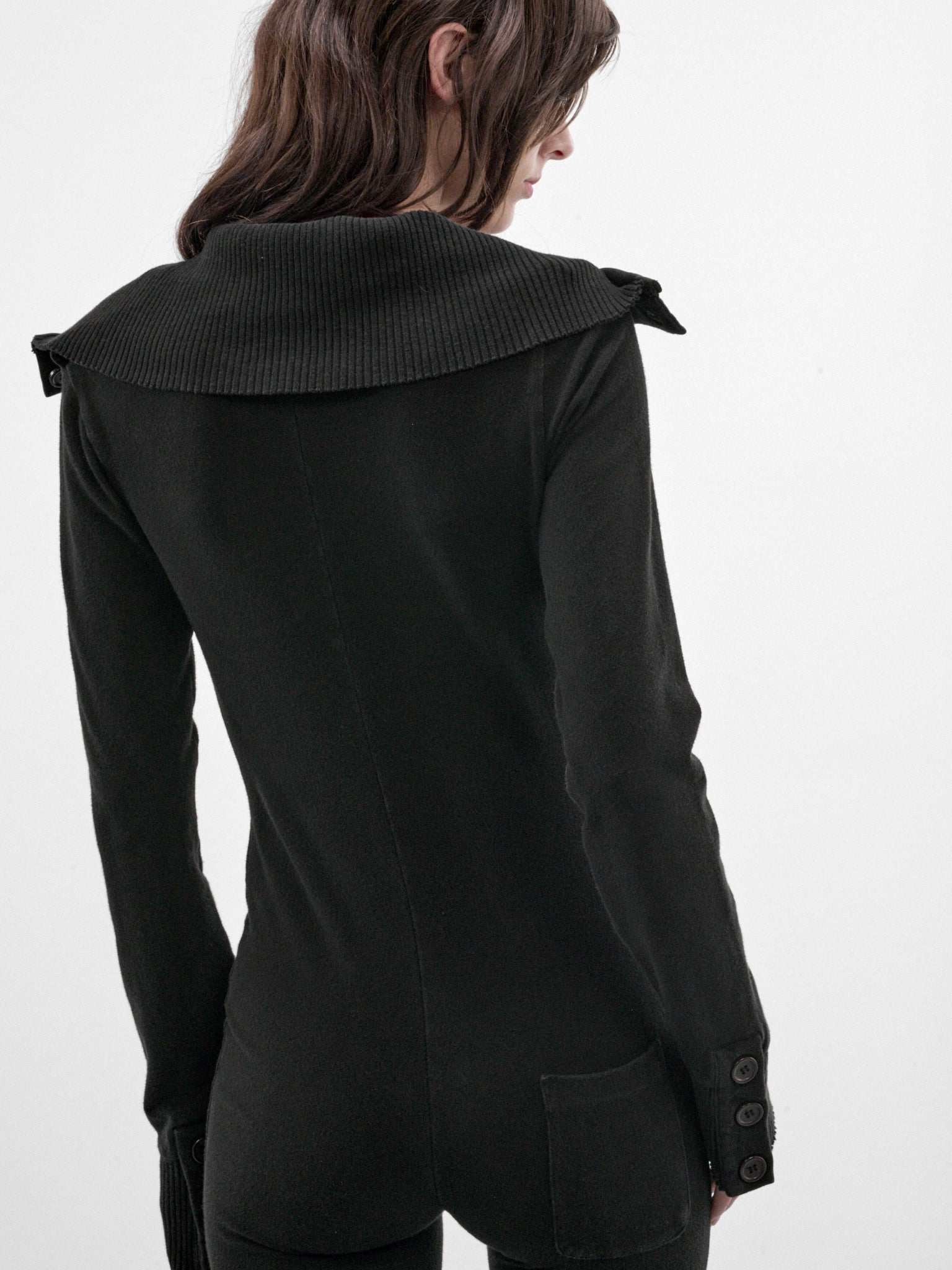 Black Cotton Onesie (P03-01-002BK-BLACK)