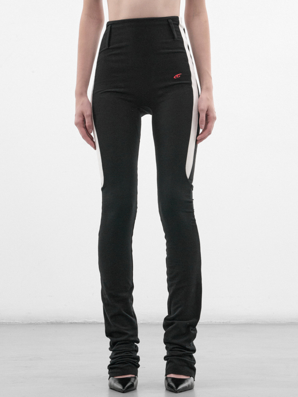 Black Sport Stripe Leggings (P03-02-001BL-BLACK)