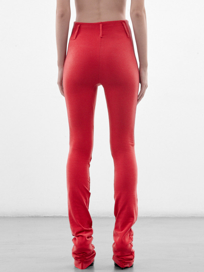 Red Sport Stripe Leggings (P03-02-001FR-FIRE-RED)