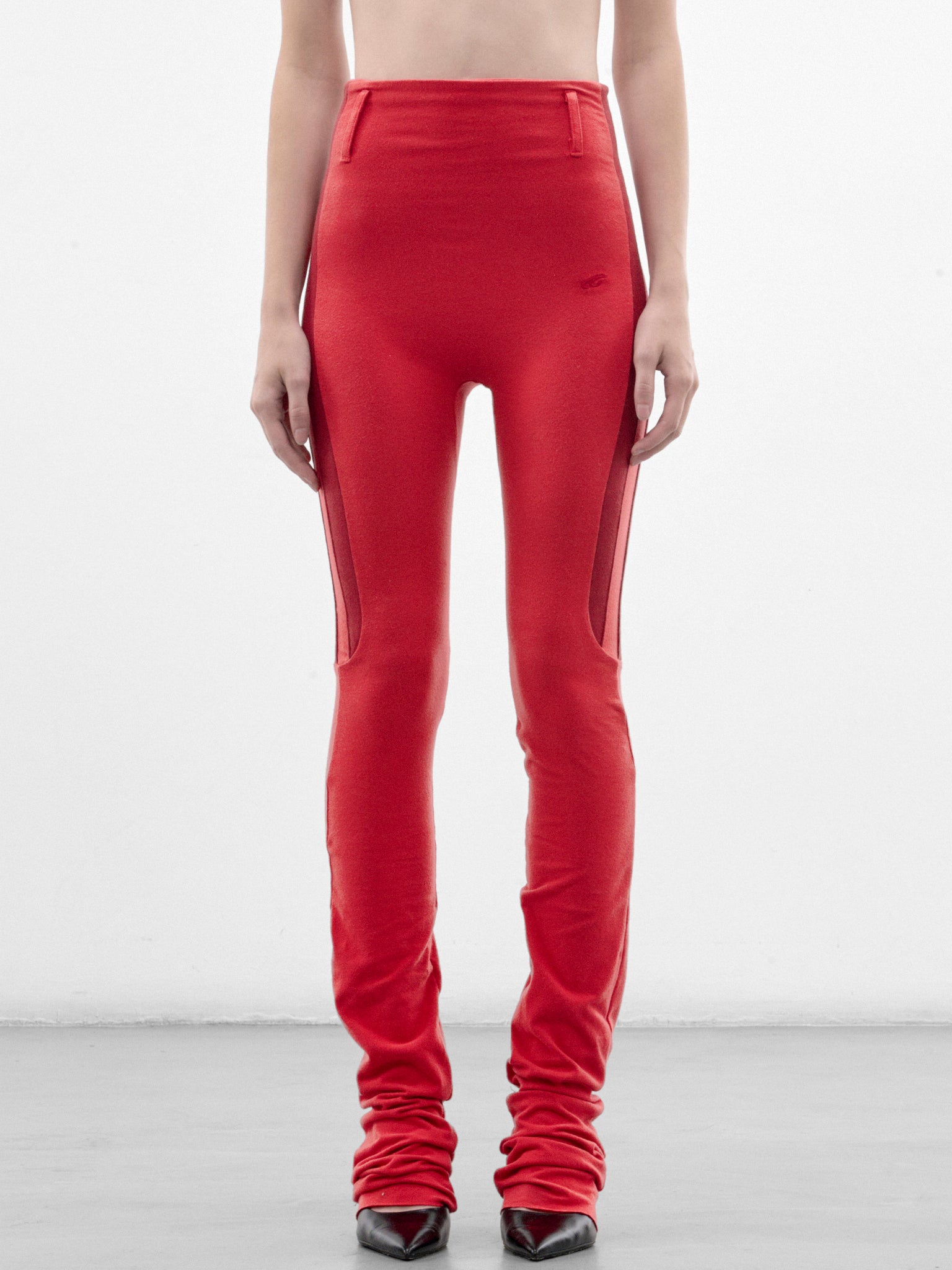 Red Sport Stripe Leggings (P03-02-001FR-FIRE-RED)