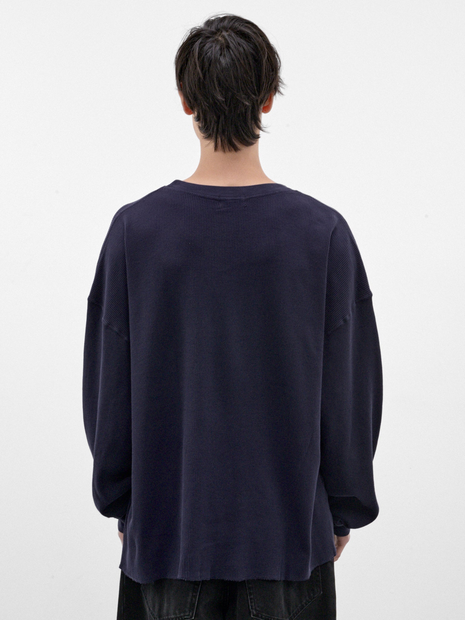 Navy Cotton Long Sleeve Tee (P03-03-021NV-NAVY)