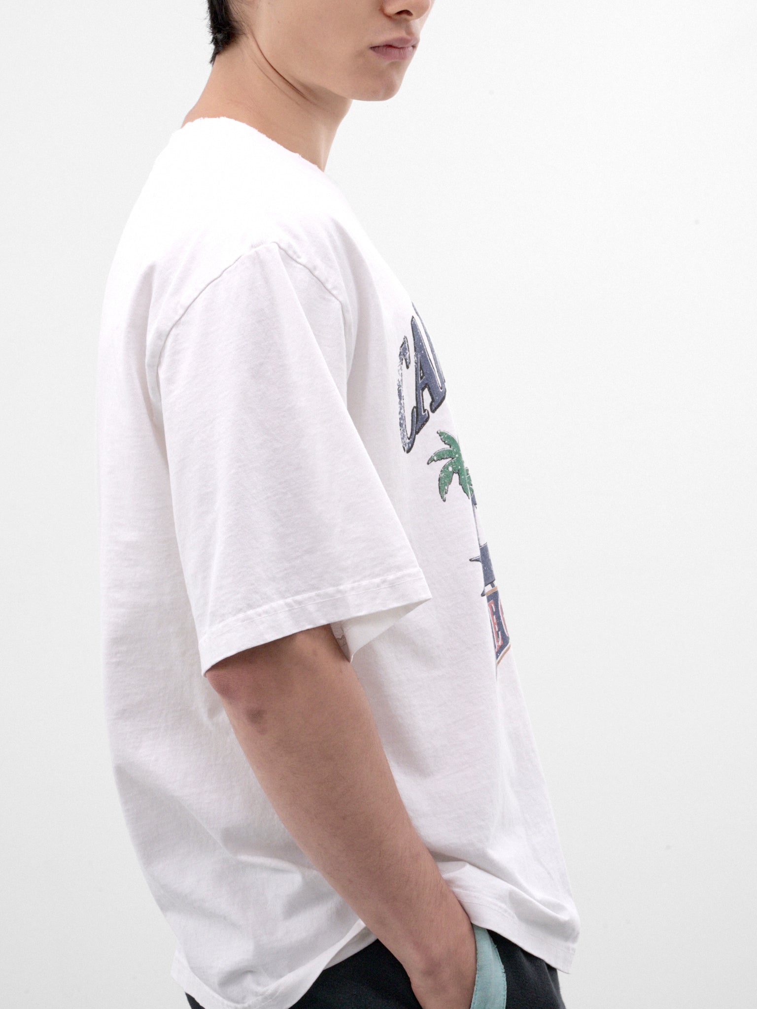 California White Cotton Tee (P03-03-024WH-WHITE)