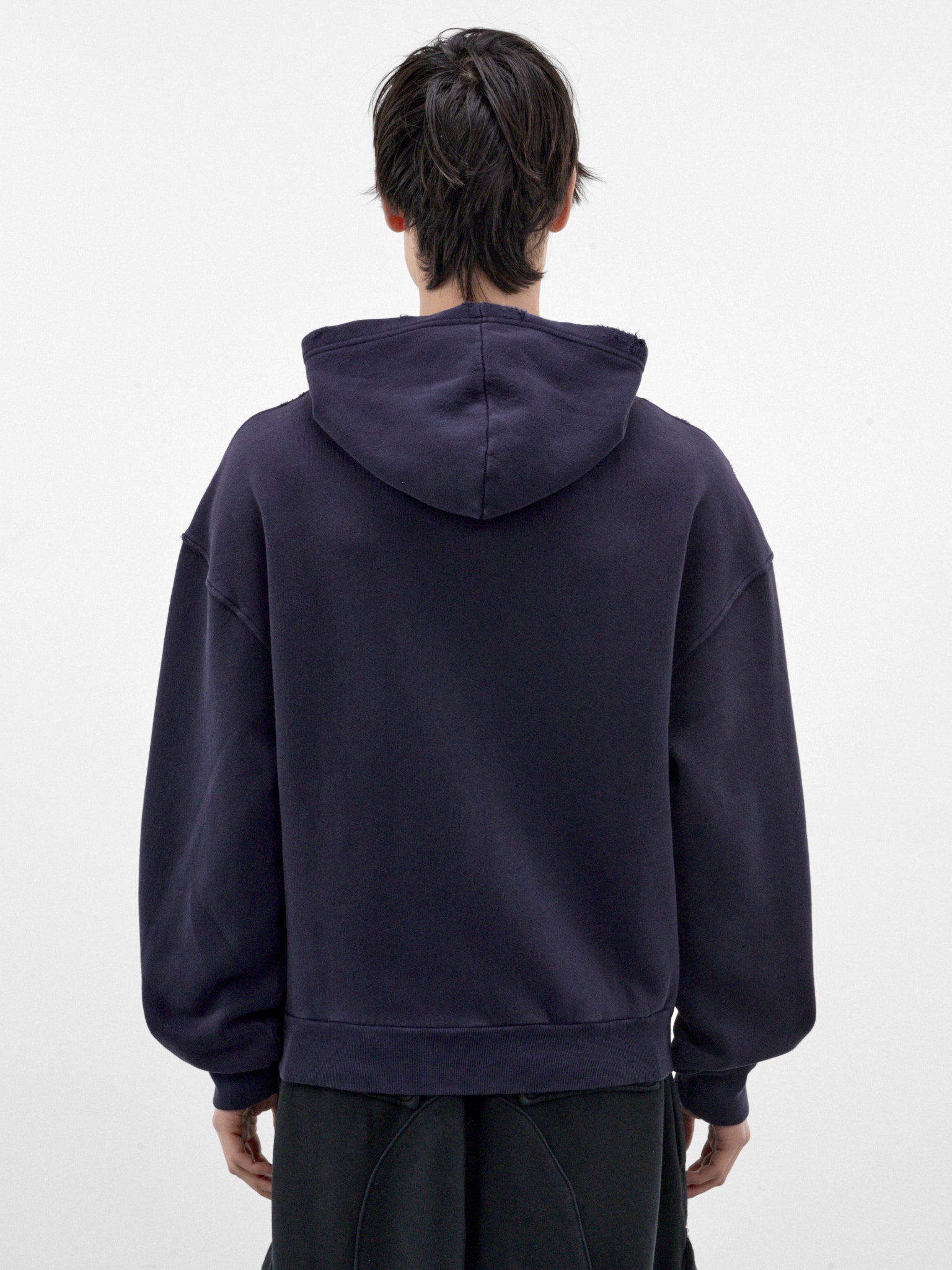 Navy Cotton Jaw Zip Hoodie (P03-04-029NV-NAVY)