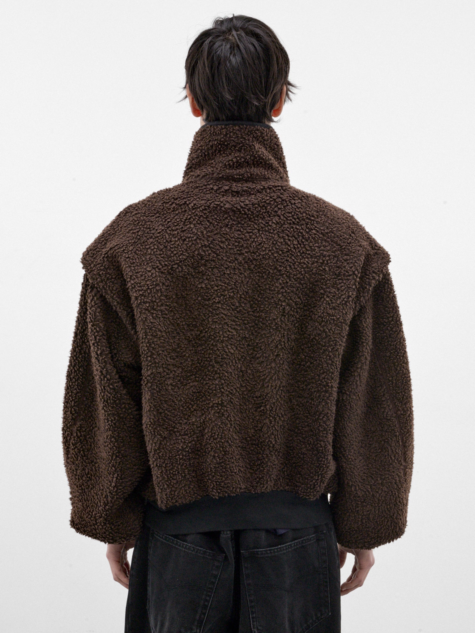 Brown Sherpa Zip Jacket (P03-05-004BR-BROWN)