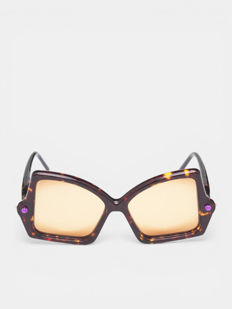 P30 Upside-Down Tortoiseshell Sunglasses (P30-54-15-TO-YELLOW