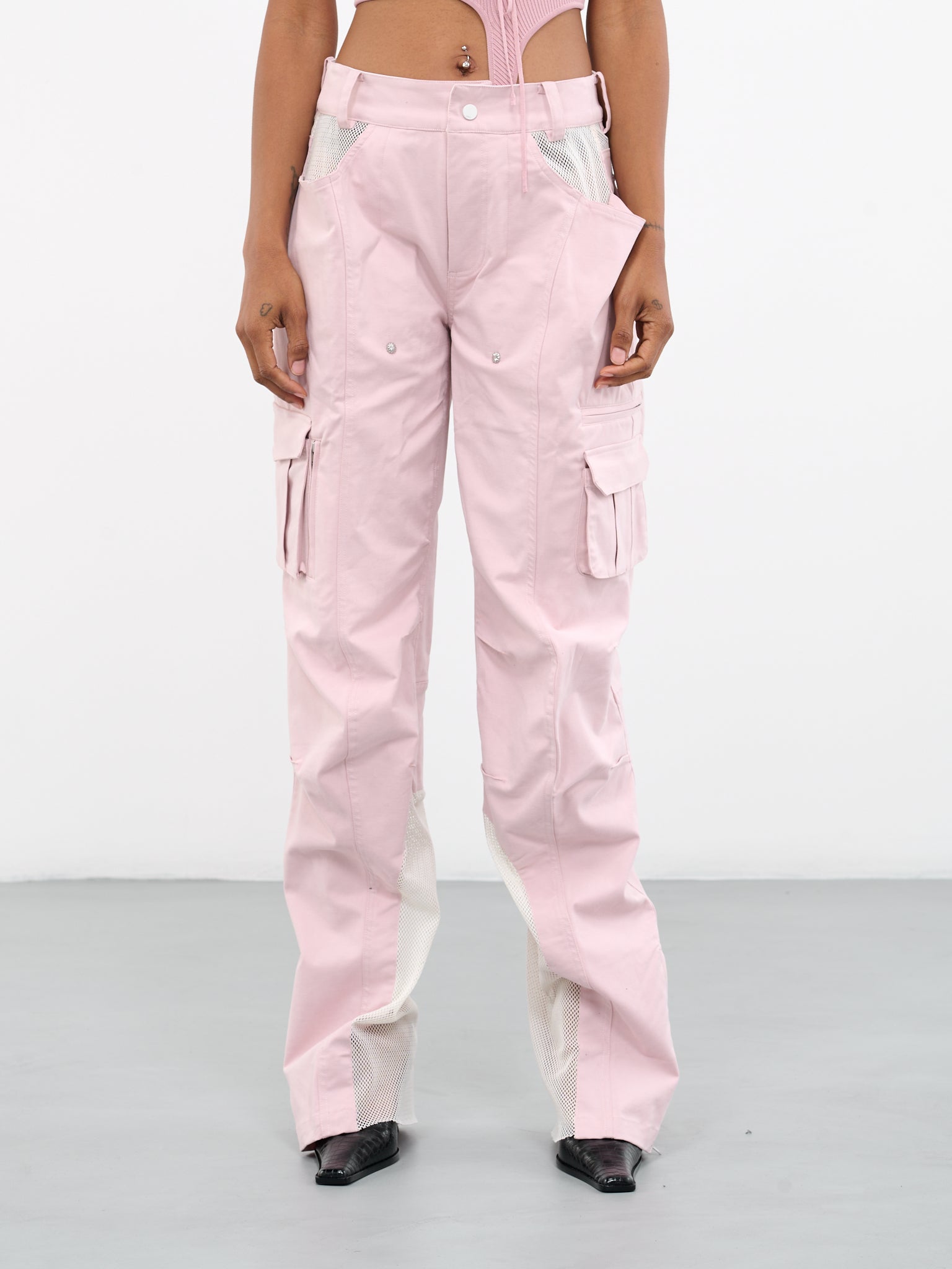 Patchwork Cargo Pants PAPK PINK