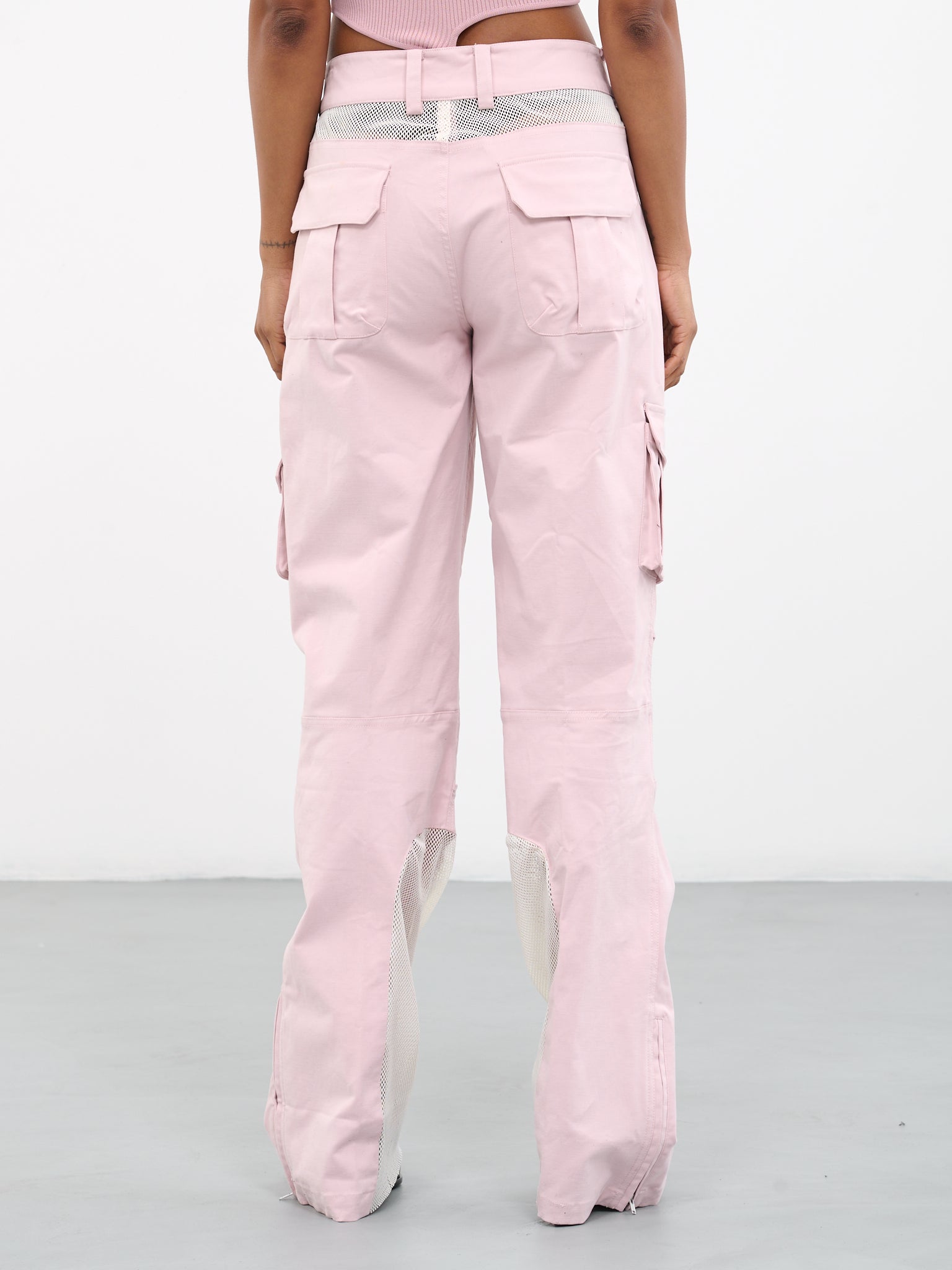 Patchwork Cargo Pants (PA-02PK-PINK)