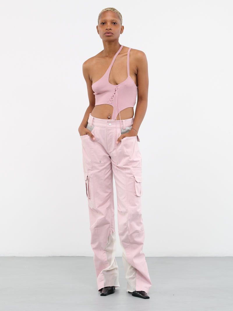 Patchwork Cargo Pants (PA-02PK-PINK)