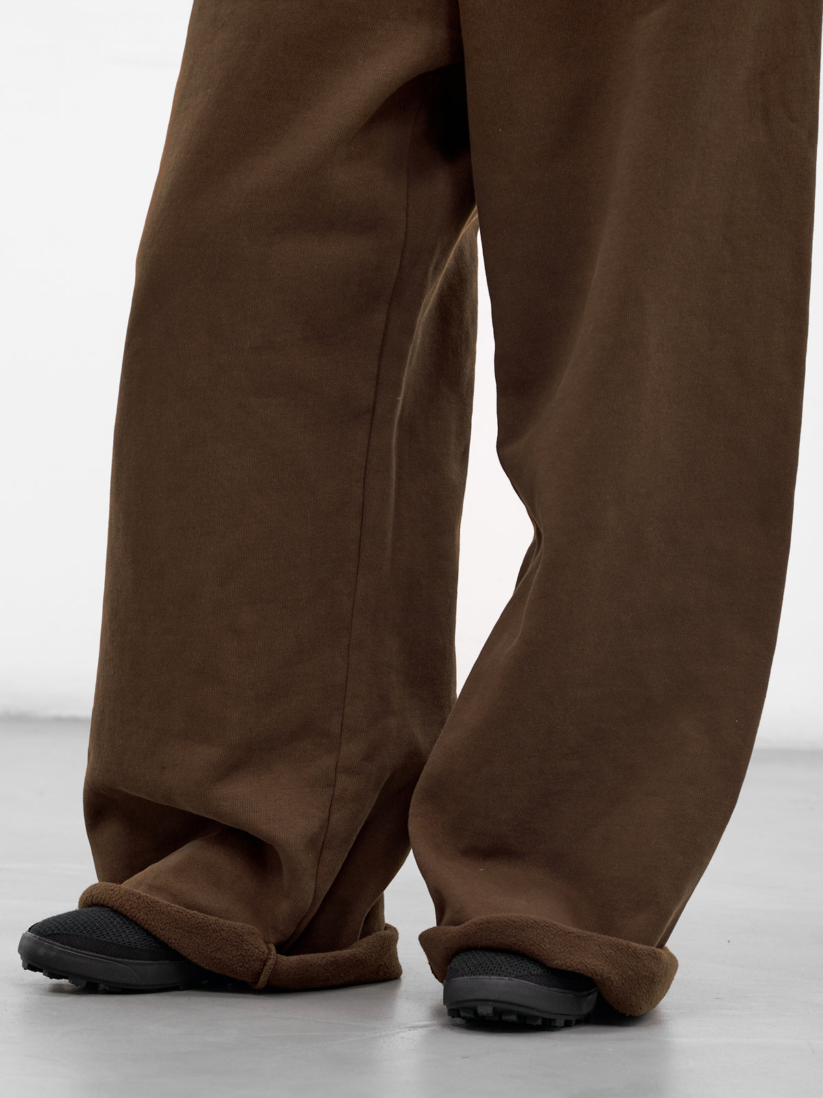 Brunette Cotton Baggy Elongated Sweatpants (PA01012-BRUNETTE)