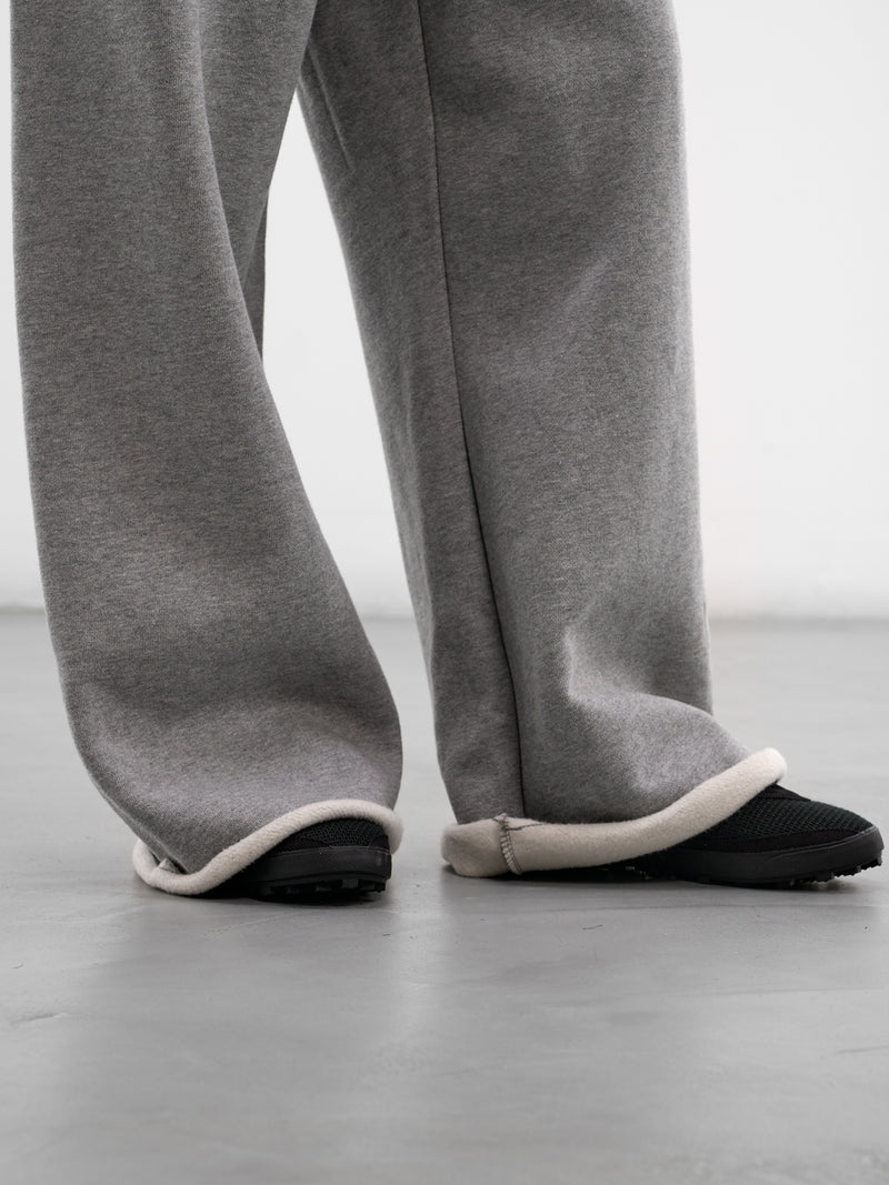 Gray Cotton Baggy Elongated Sweatpants (PA01012-GREY-MARLE)