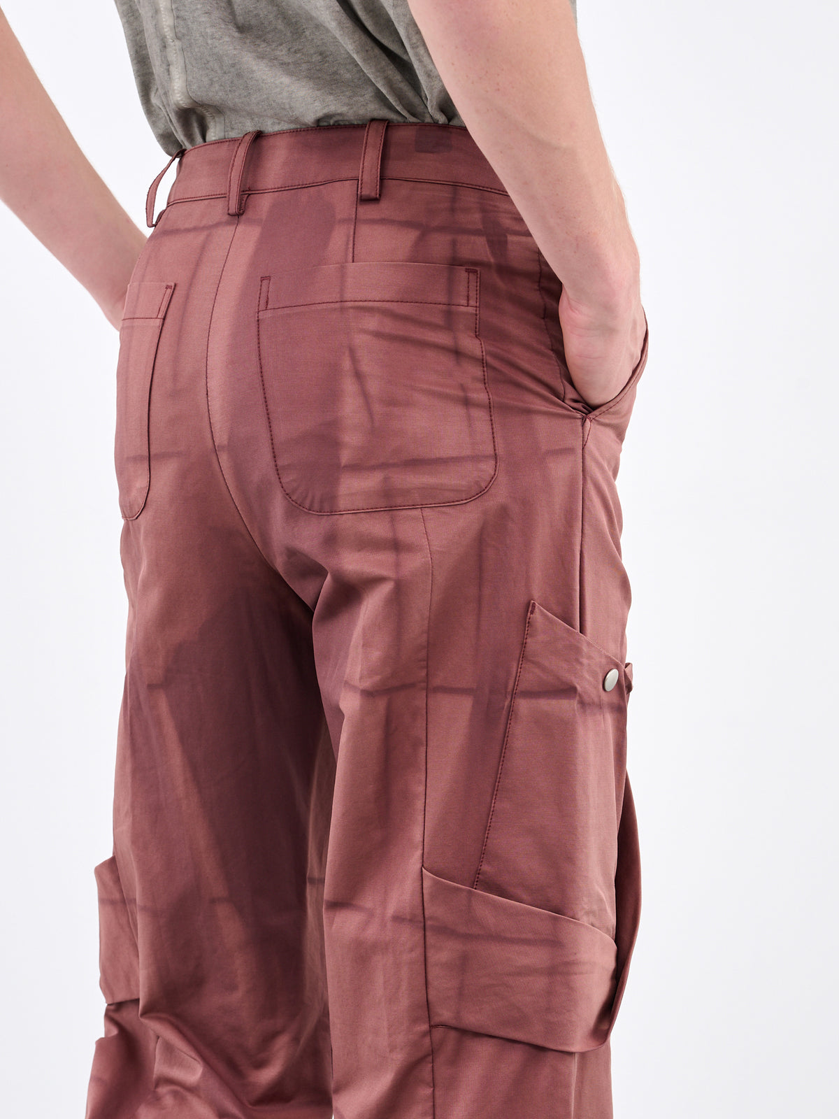 Sun Bleached Fold Pants (PA03-BURGUNDY)