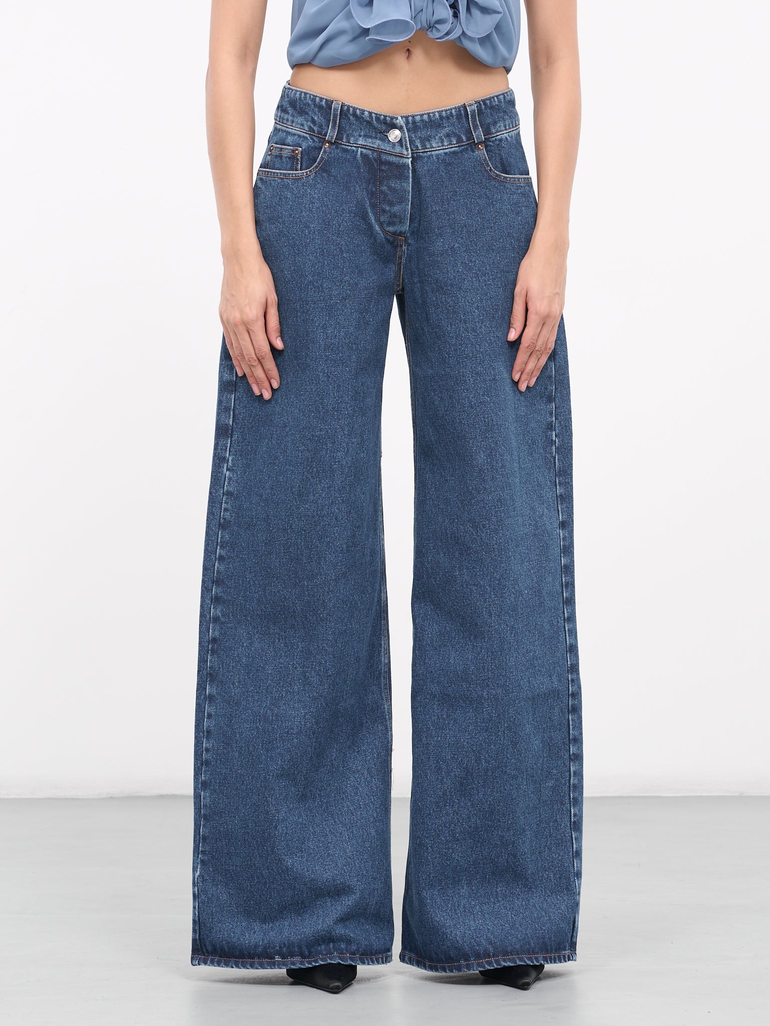 Flared Jeans (PA032-NUIT)