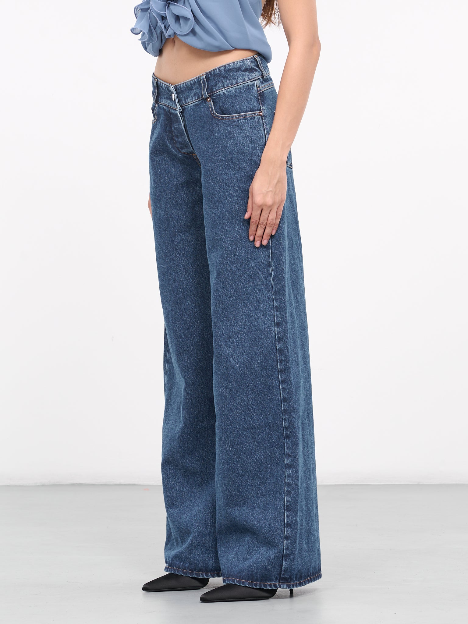 Flared Jeans (PA032-NUIT)