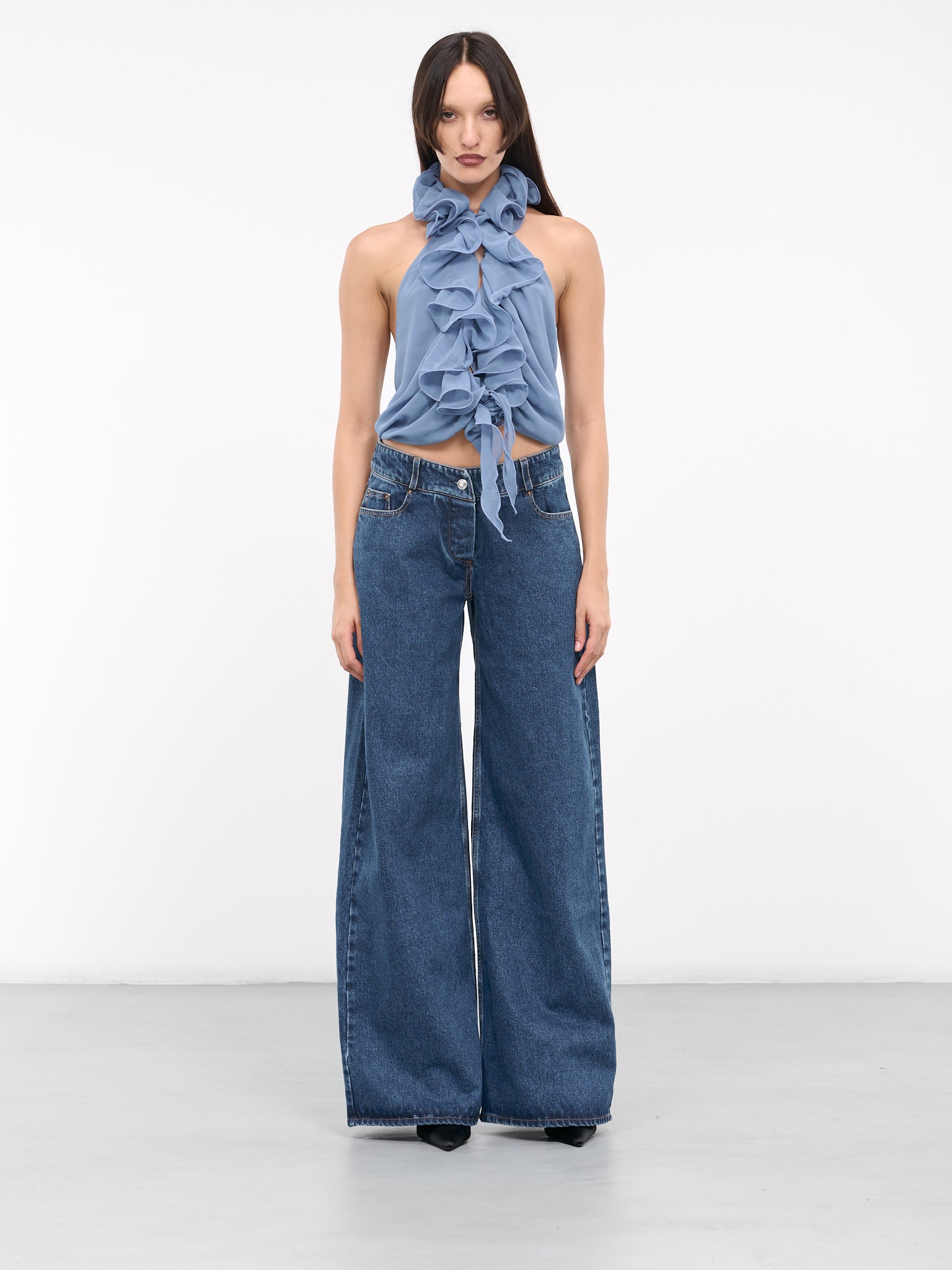 Flared Jeans (PA032-NUIT)