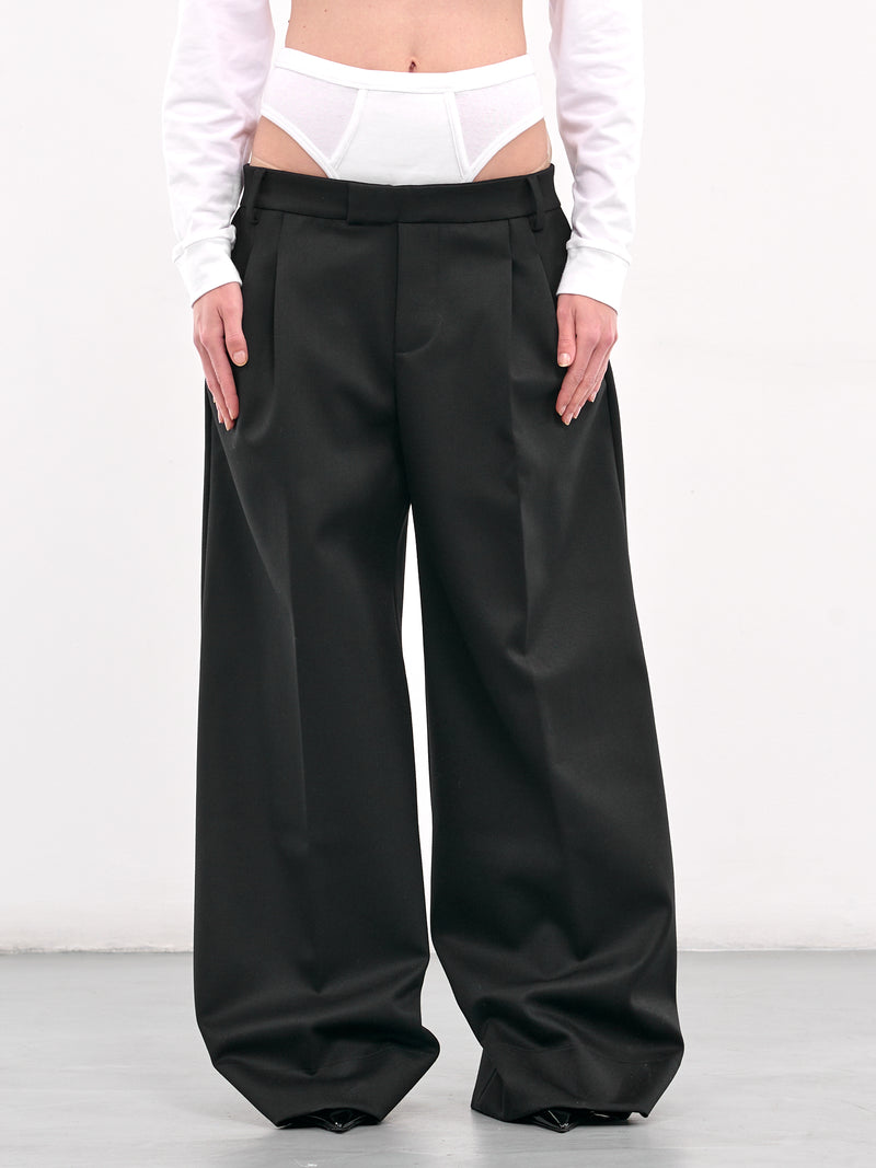 Hybrid Briefs Waist Trousers (PA03581-BLACK)